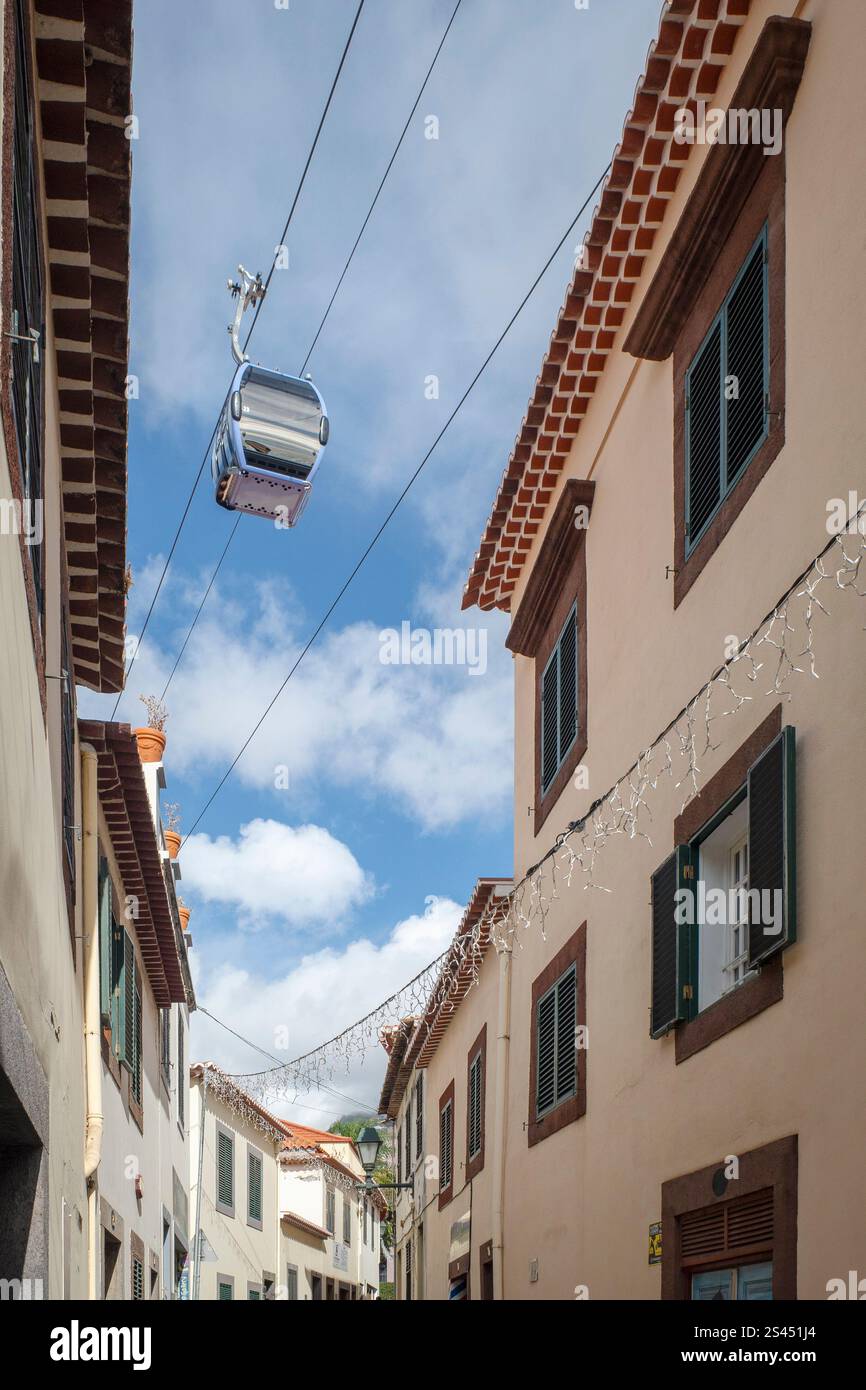 Seilbahn in Funchal, Madeira, Portugal. Stockfoto