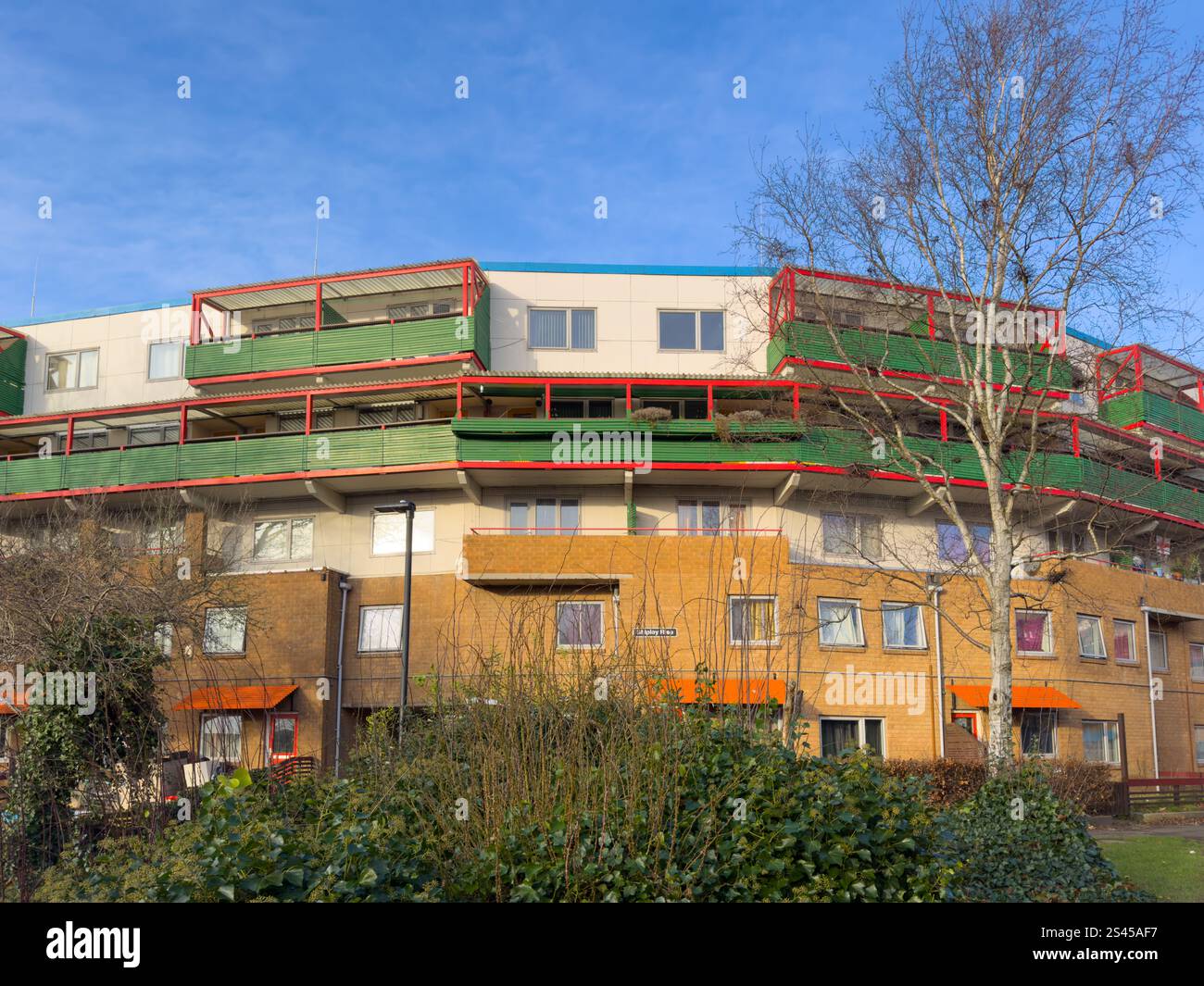 Byker Wall 1970er Jahre Wohnsiedlung Newcastle upon Tyne & Wear UK von Ralph Erskine Stockfoto
