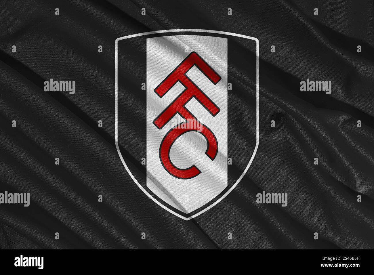 Pringsewu, lampung 11. januar 2025; Nahaufnahme des Fußballclubs Fulham, eines der englischen Fußballvereine Stockfoto