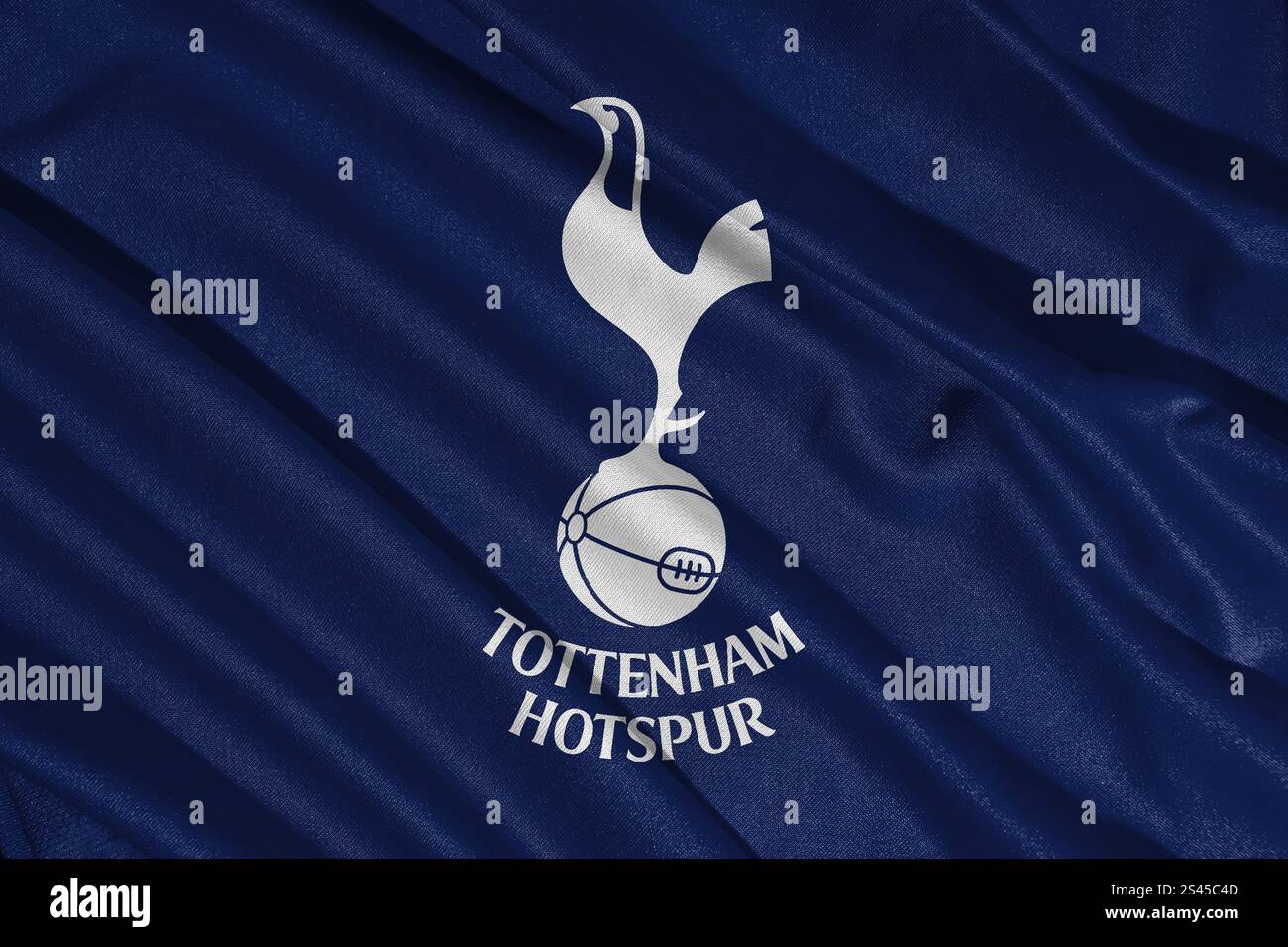 Pringsewu, lampung 11. januar 2025; Nahaufnahme des Fußballclubs Tottenham Hotspur, eines der englischen Fußballvereine Stockfoto