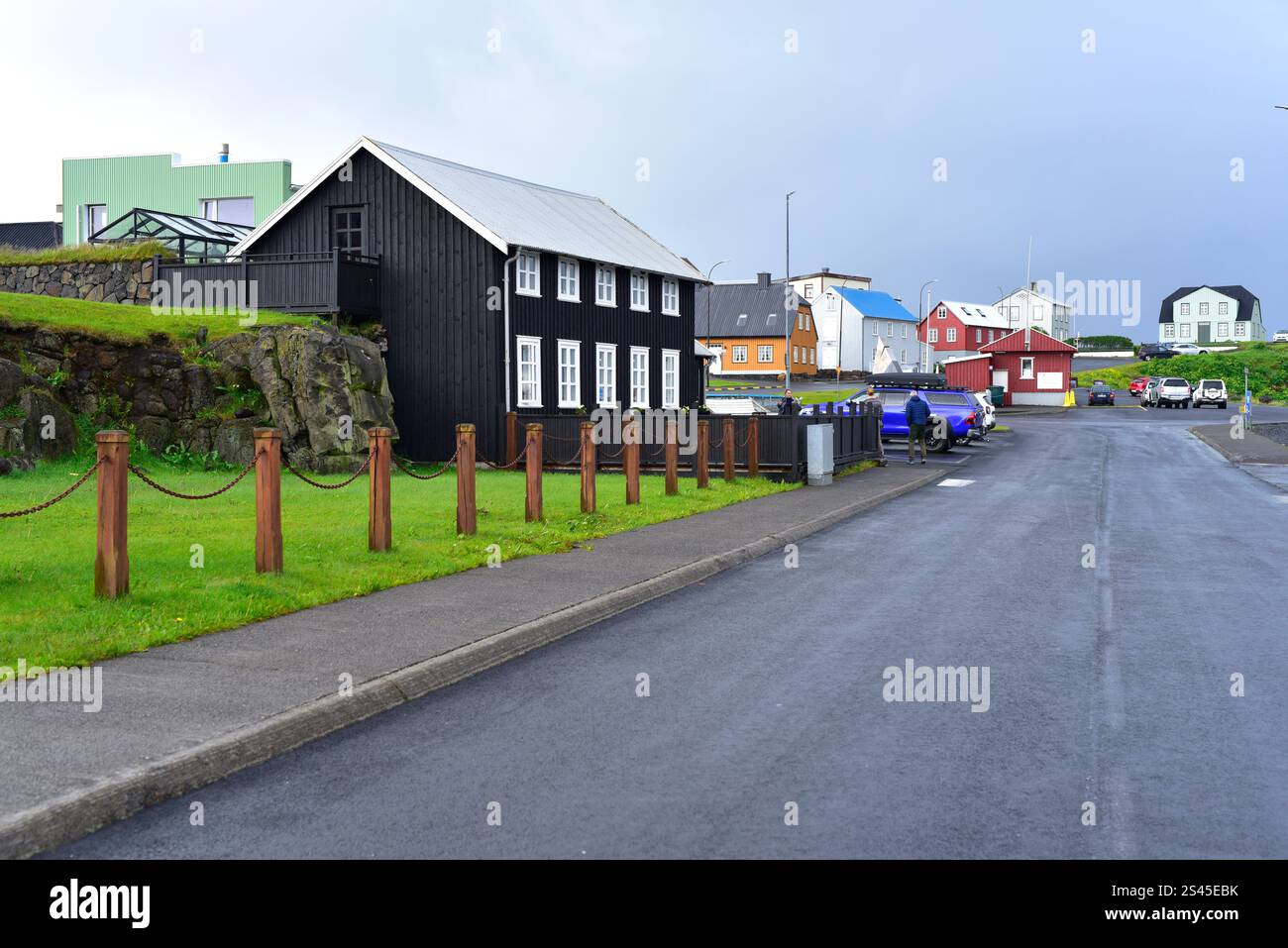 Stykkisholmur oder Stykkiholmsbaer. Region Vesturland, Halbinsel Snaefellsnes, Island. Stockfoto