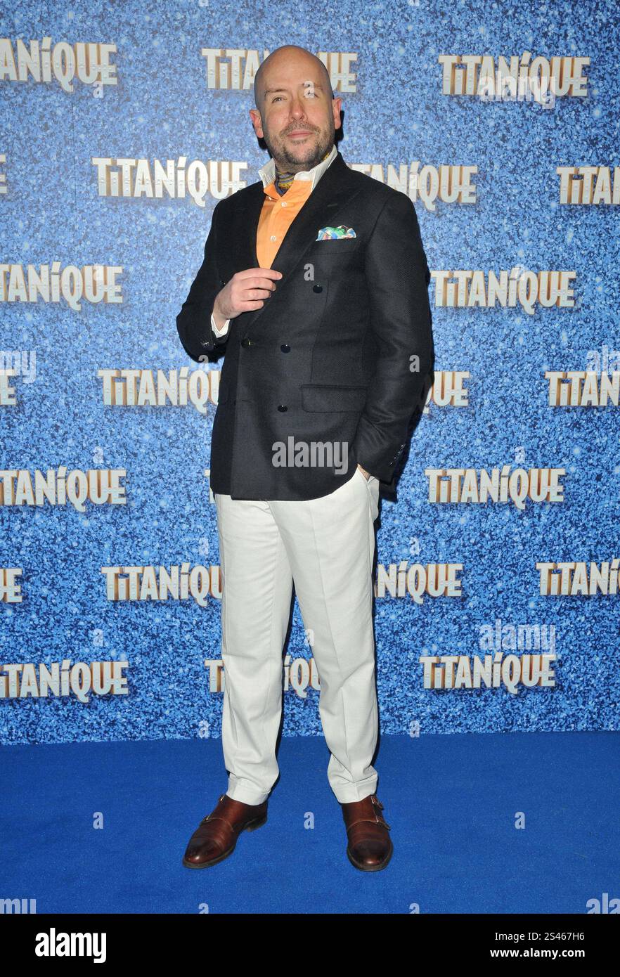 London, Großbritannien. Januar 2025. Tom Allen bei der „Titanique“ Off-Broadway Musical Press Night, The Criteria Theatre, Piccadilly Circus, am Donnerstag, den 09. Januar 2025 in London, England, Großbritannien. CAP/CAN © CAN/Capital Pictures Credit: Capital Pictures/Alamy Live News Stockfoto