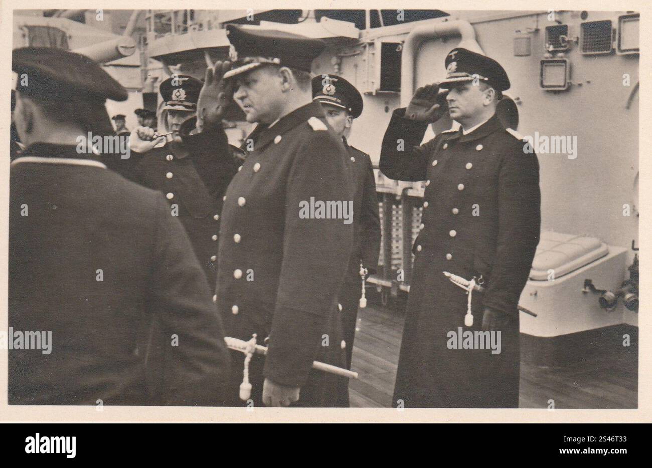 Historisches deutsches Schlachtschiff Bismarck (um 1940) Stockfoto