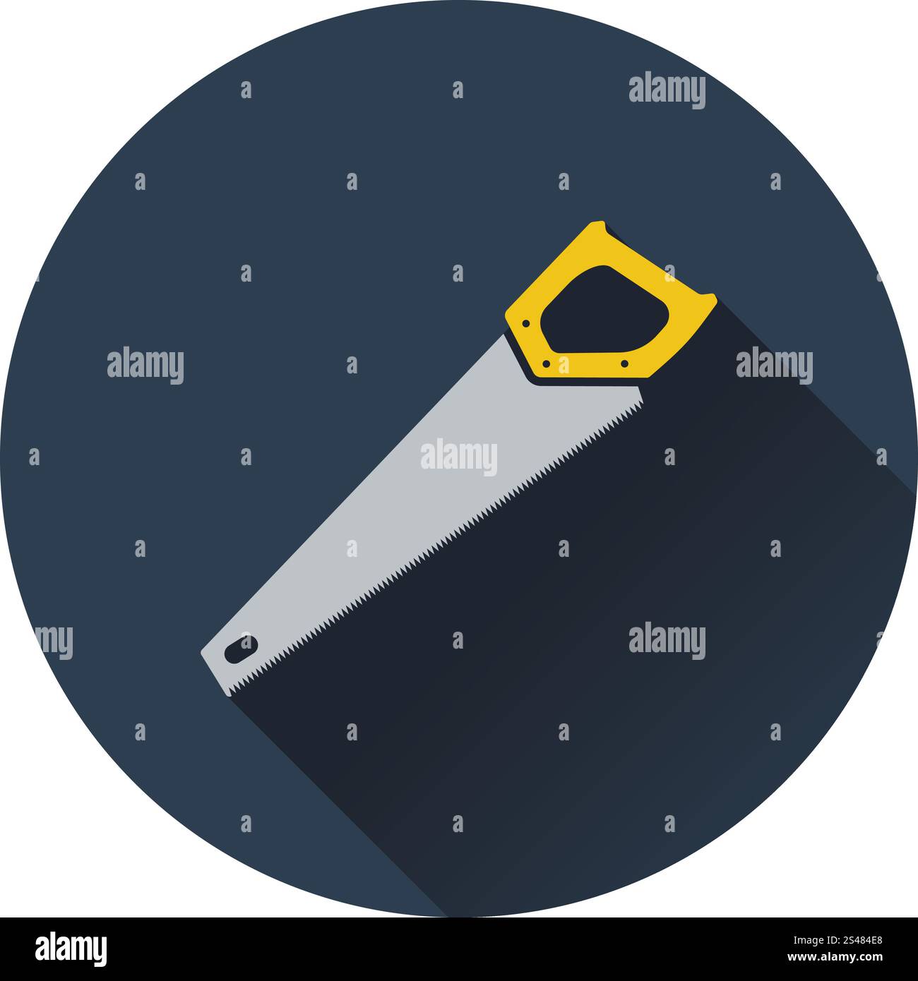 Symbol der Hand sah. Flaches Design. Vektor-Illustration. Stock Vektor