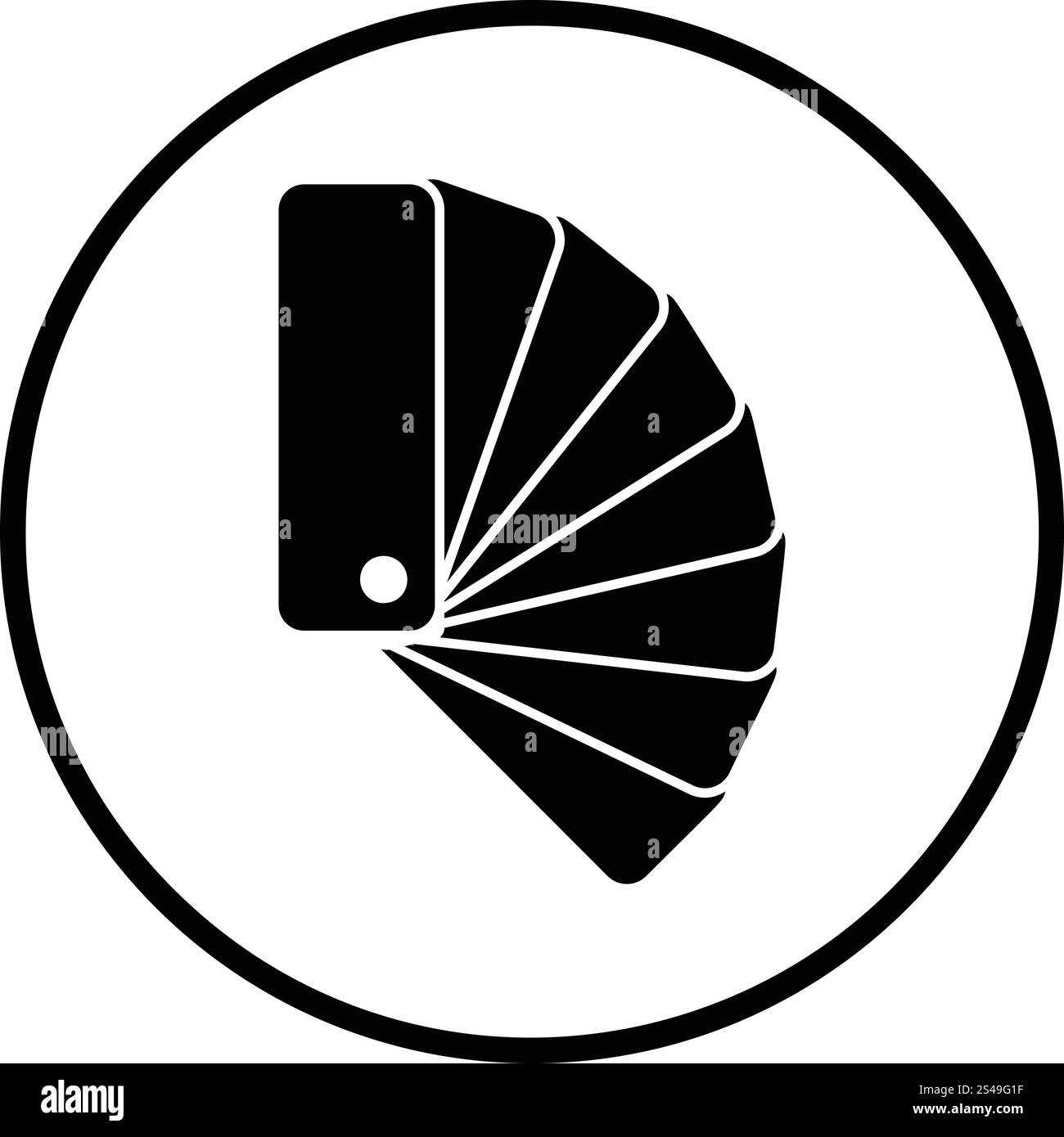 Farbsymbol Proben. Dünnen Kreis Design. Vektor-Illustration. Stock Vektor