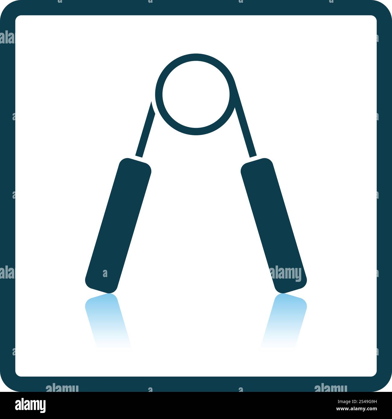 Symbol der Hand Expander. Schatten-Reflexion-Design. Vektor-Illustration. Stock Vektor