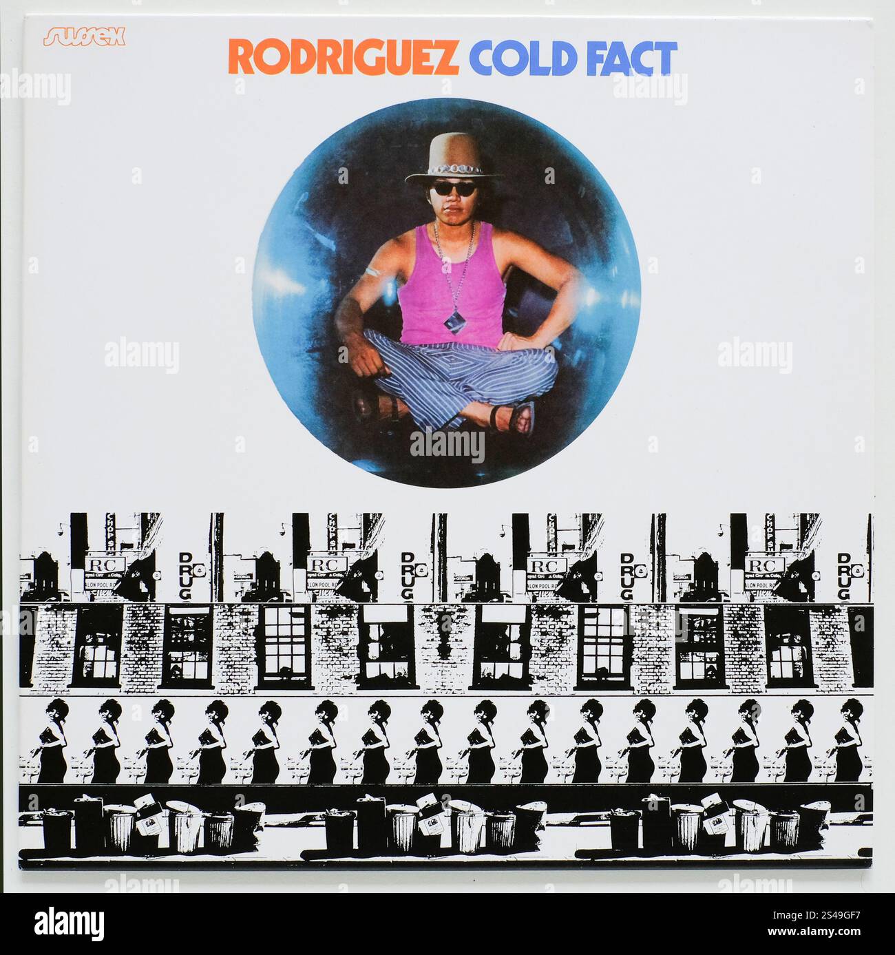 Das Cover von Cold Fact, 1969 erschienenes Album von Rodriguez auf Sussex - NUR REDAKTIONELLE VERWENDUNG Stockfoto