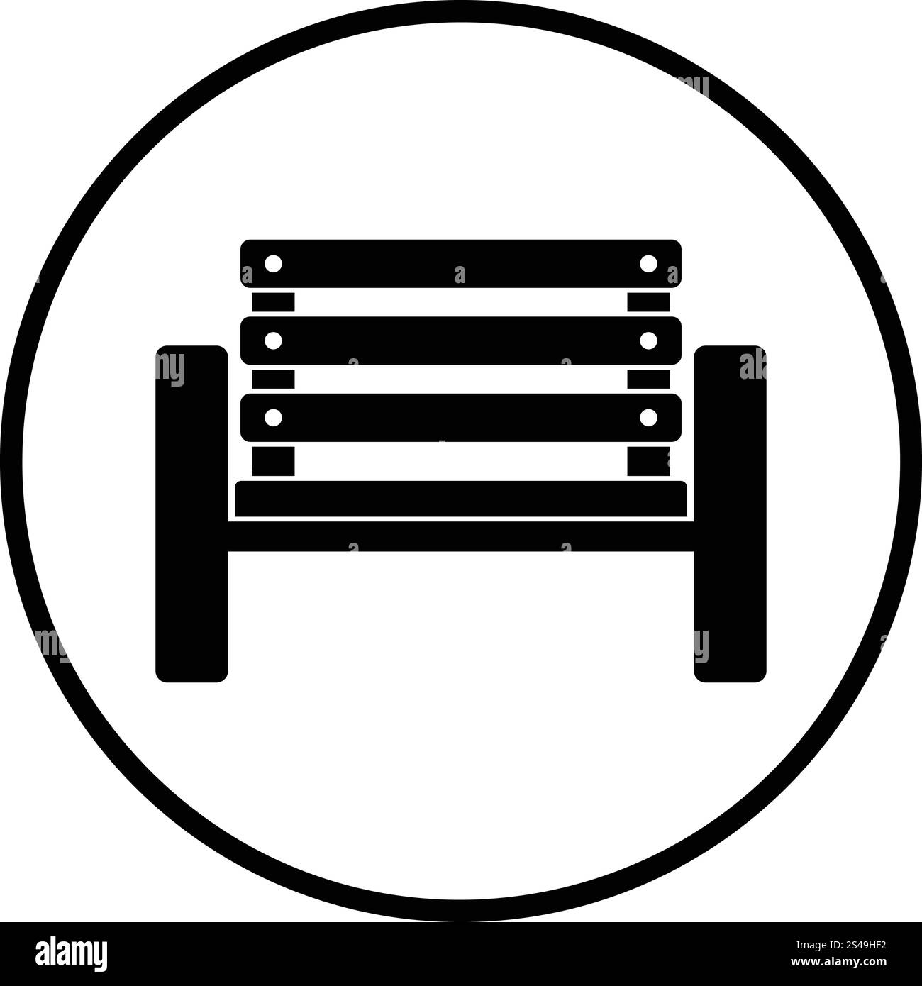 Tennis Player Bank-Symbol. Dünnen Kreis Design. Vektor-Illustration. Stock Vektor