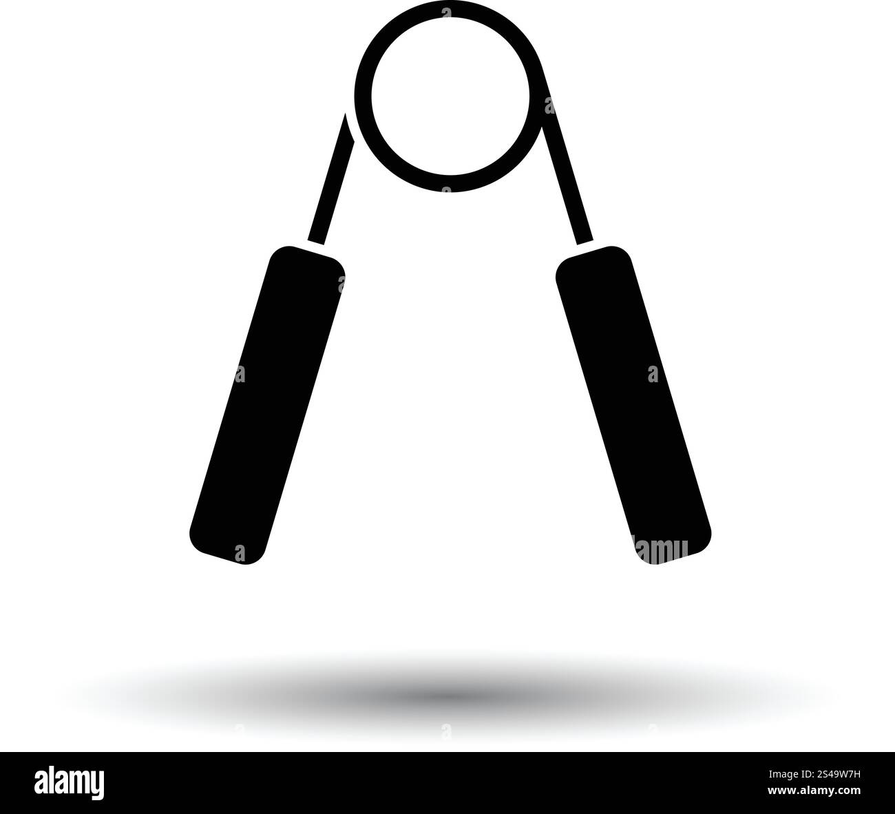 Hände-Expander-Symbol. Weißen Hintergrund mit Schatten Design. Vektor-Illustration. Stock Vektor