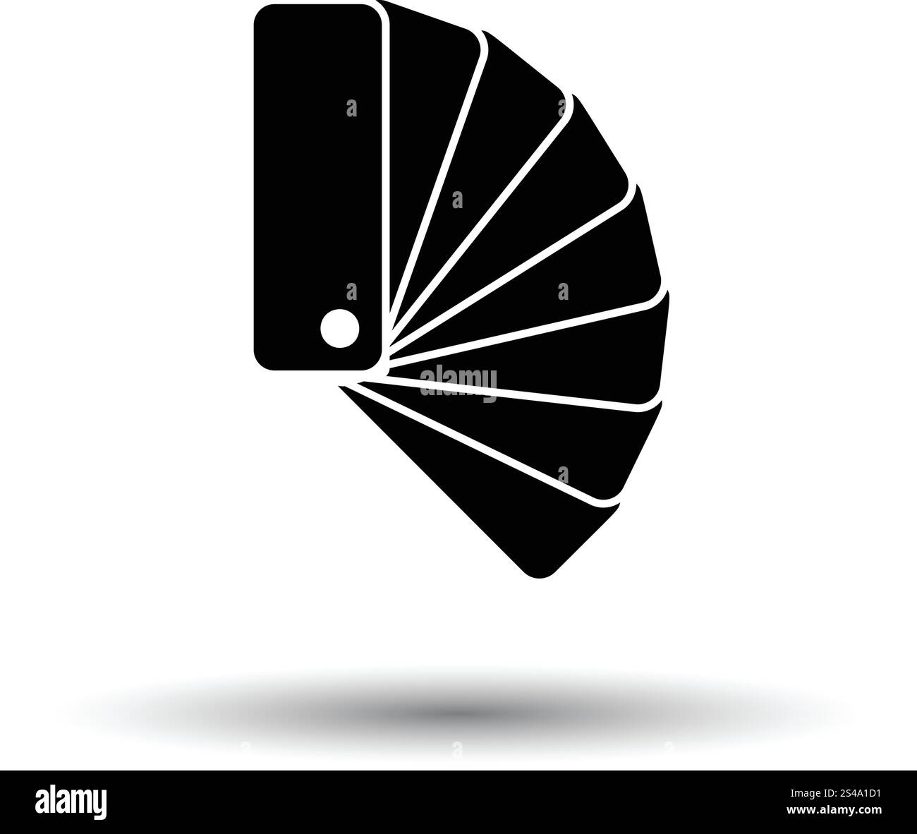 Farbsymbol Proben. Weißen Hintergrund mit Schatten Design. Vektor-Illustration. Stock Vektor