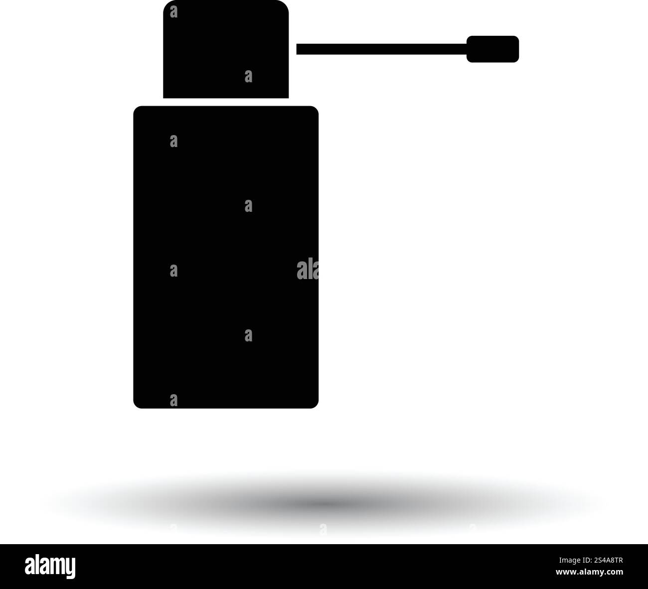 Inhalator-Symbol. Weißen Hintergrund mit Schatten Design. Vektor-Illustration. Stock Vektor