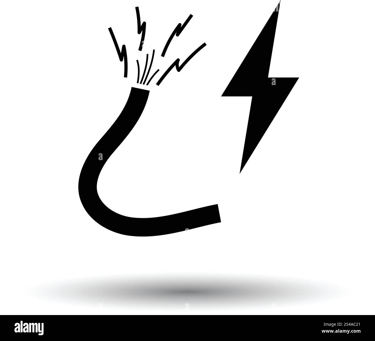 Symbol des Drahtes. Weißen Hintergrund mit Schatten Design. Vektor-Illustration. Stock Vektor Symbol des Drahtes. Weißen Hintergrund mit Schatten Design. Vektor-Illustration. Stock Vektor