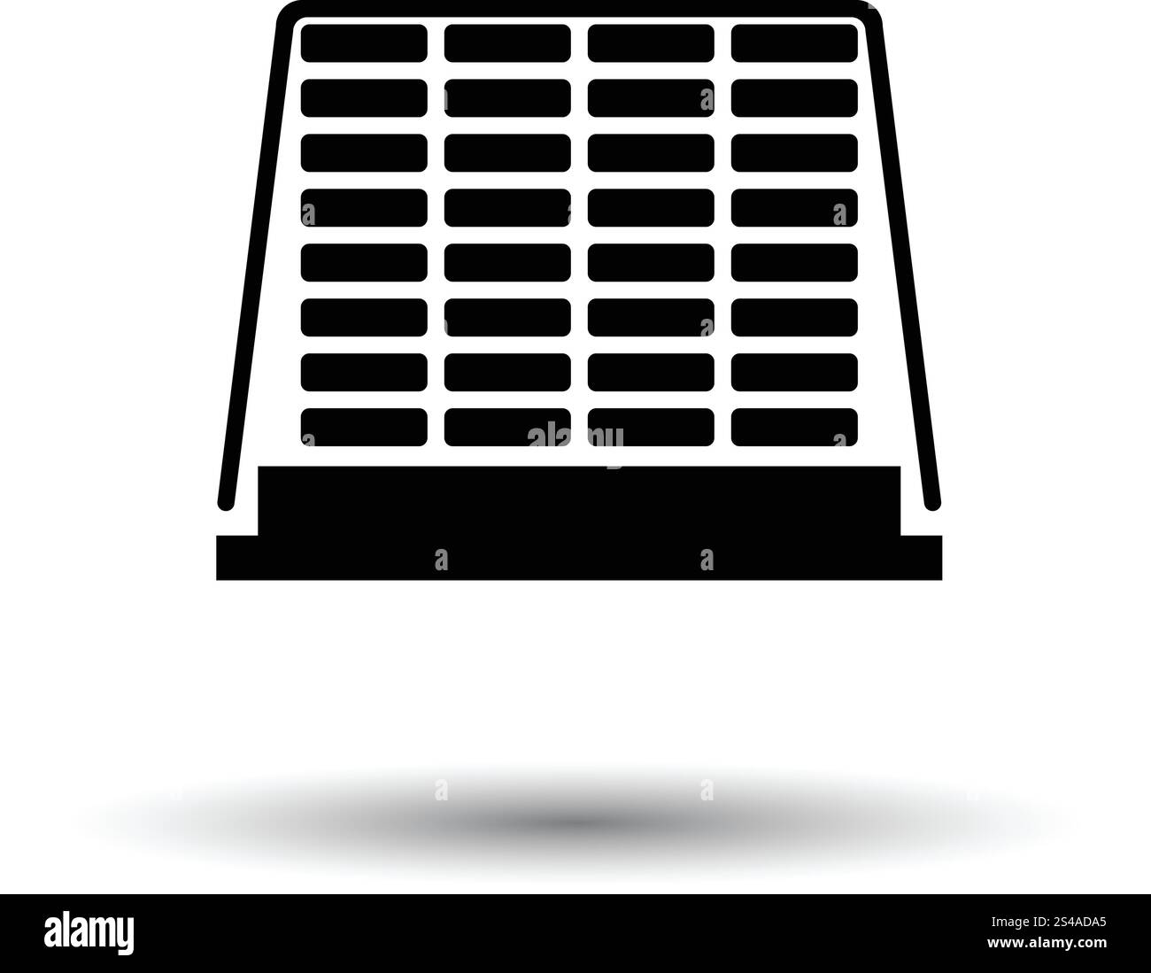 Ikone des Bau-Palette. Weißen Hintergrund mit Schatten Design. Vektor-Illustration. Stock Vektor