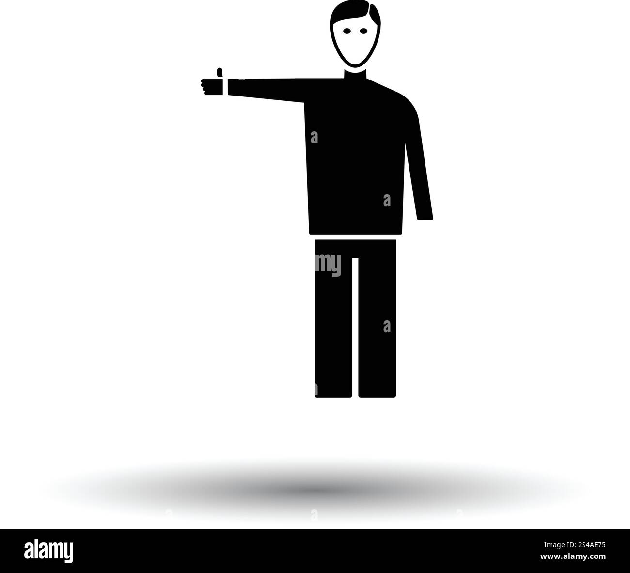 Fang von Taxi-Symbol. Weißen Hintergrund mit Schatten Design. Vektor-Illustration. Stock Vektor