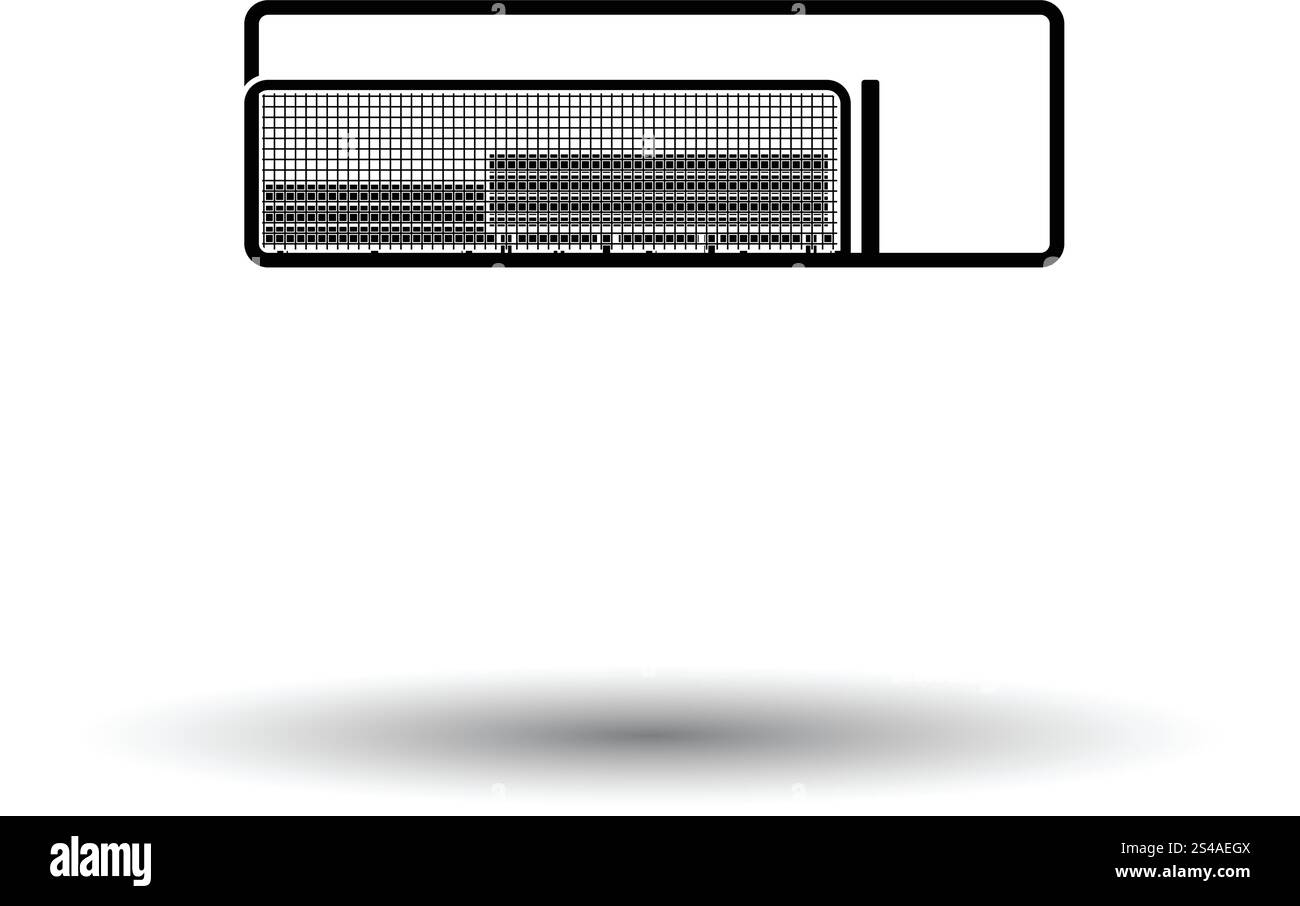 Baseball-Reserve-Bank-Symbol. Weißen Hintergrund mit Schatten Design. Vektor-Illustration. Stock Vektor