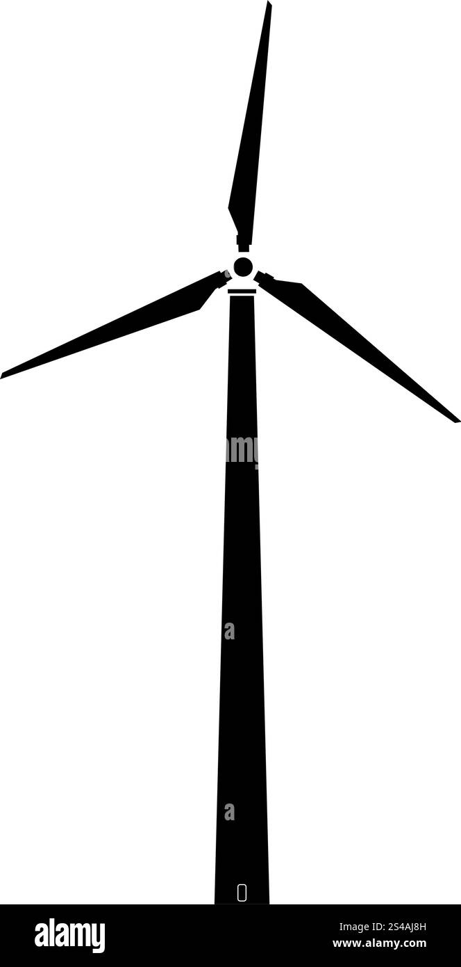 Wind-Turbine-Symbol. Stock Vektor