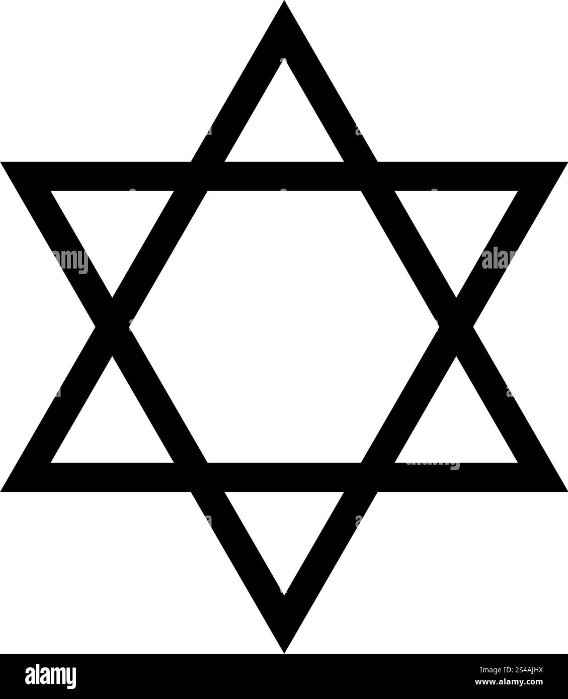 Jüdischer Star der David-Ikone. Stock Vektor