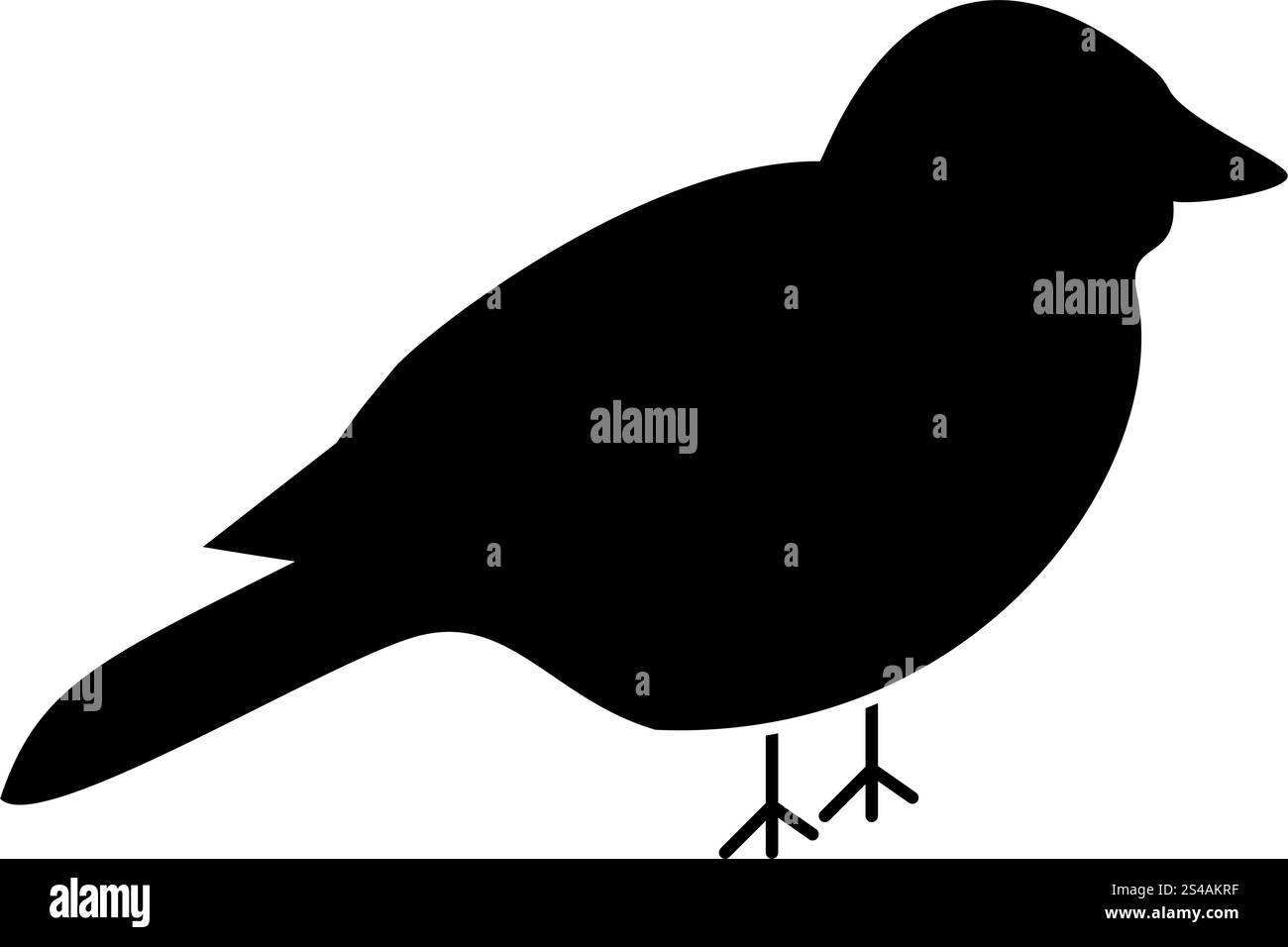 Vogel-Symbol. Stock Vektor