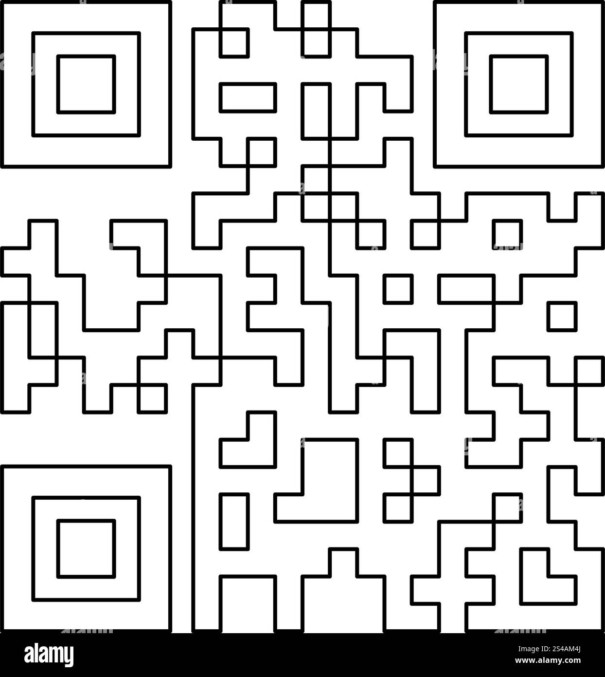 QR-Code-Symbol . Stock Vektor