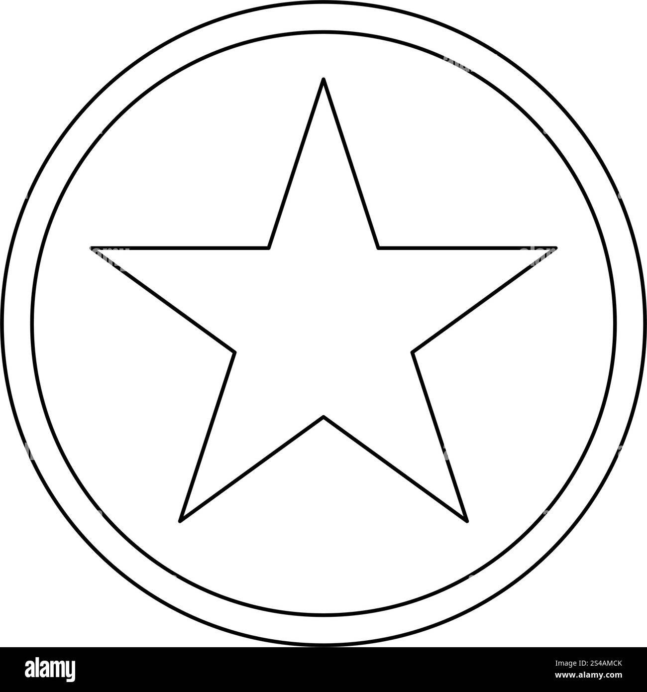 Stern im Kreis Symbol .. Stern im Kreis Symbol . Stock Vektor