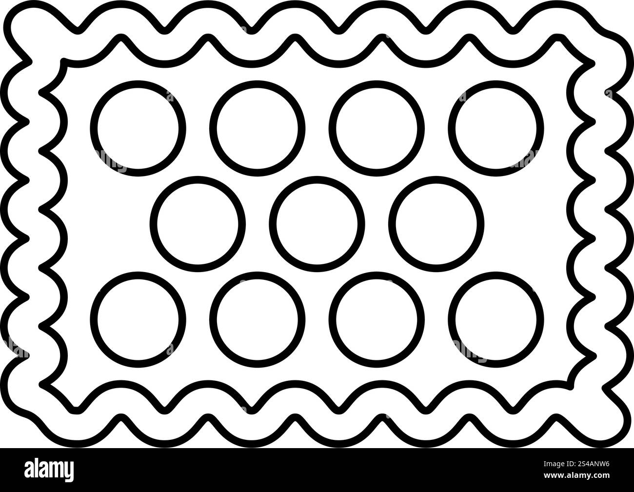 Cookie-Symbol . Stock Vektor