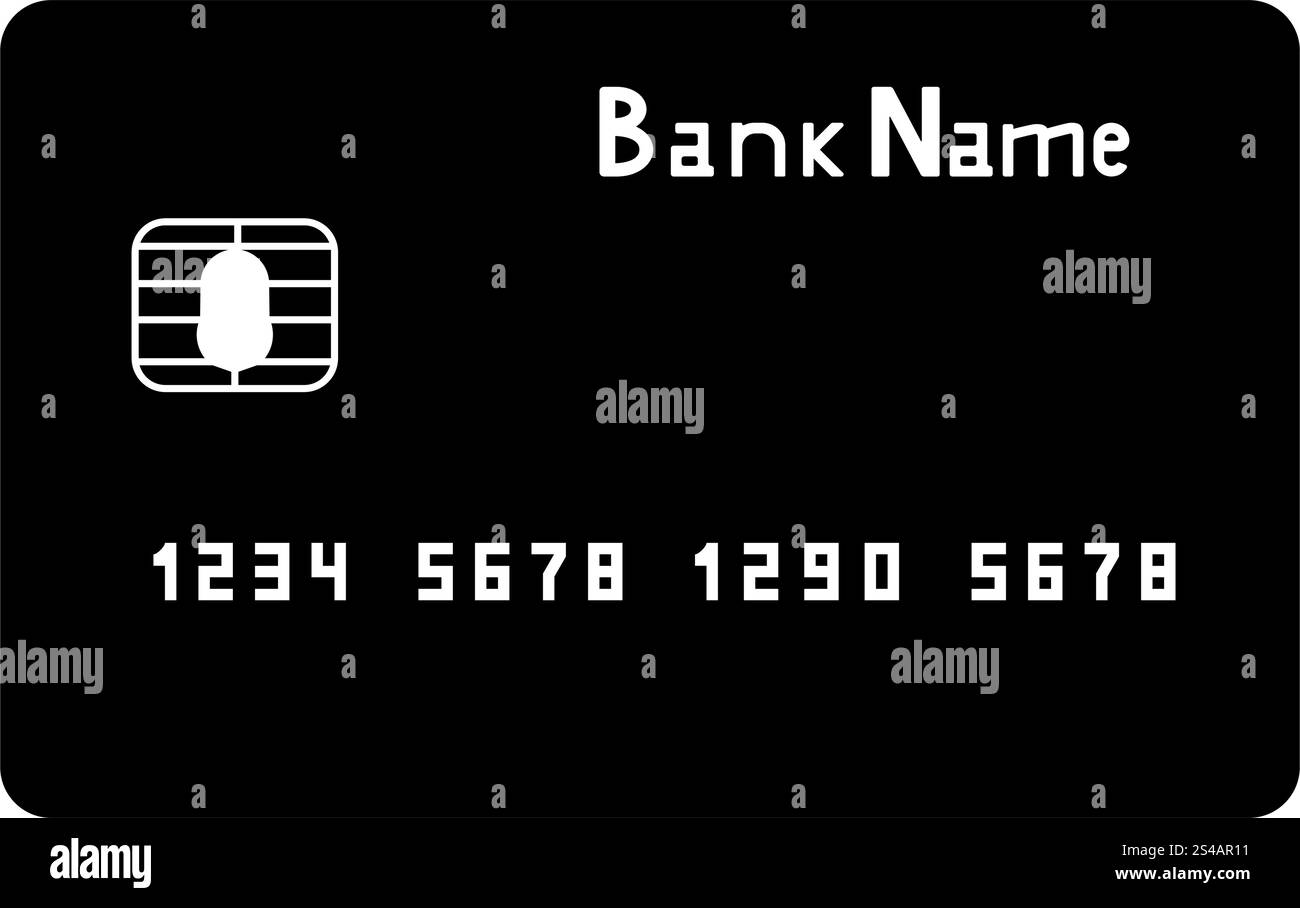 Bankkartensymbol . Stock Vektor
