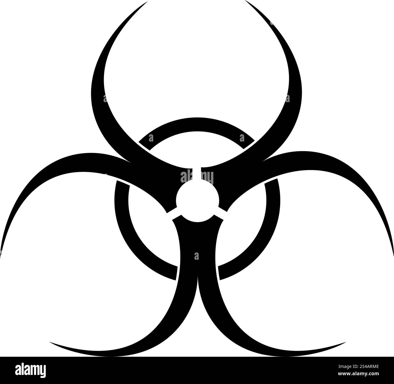 Symbol für biologische Gefahr. Stock Vektor