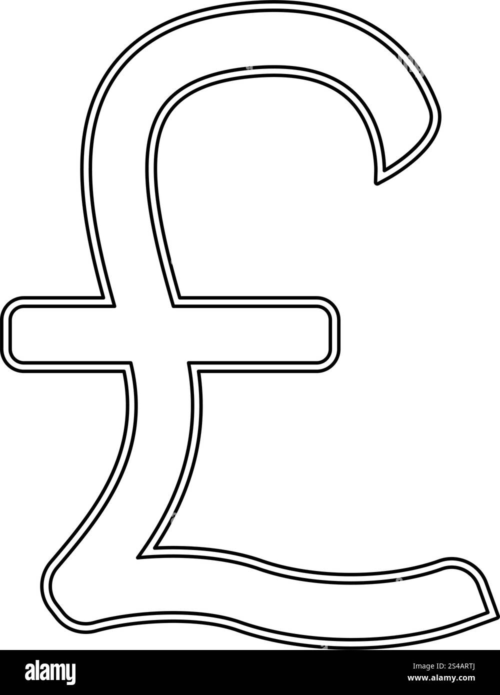 Pfund Sterling Symbol .. Pfund Sterling Symbol . Stock Vektor