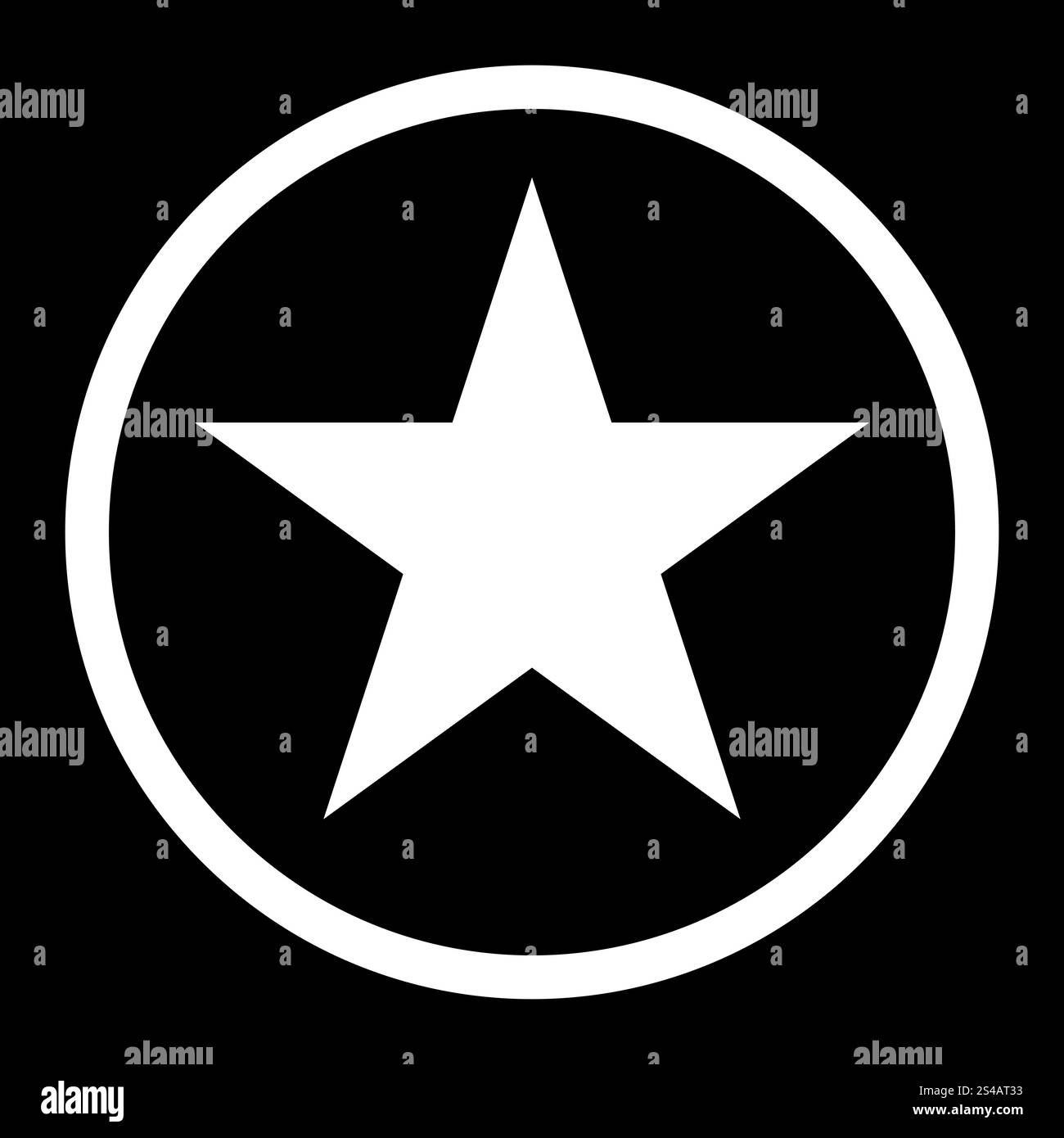 Stern im Kreis Symbol .. Stern im Kreis Symbol . Stock Vektor