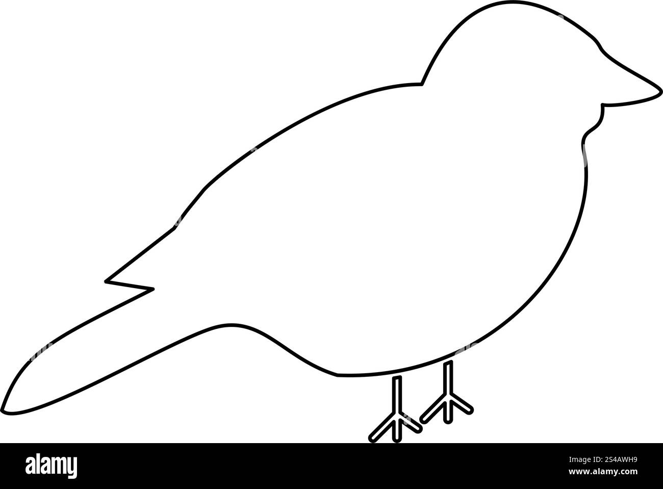 Vogel-Symbol. Stock Vektor