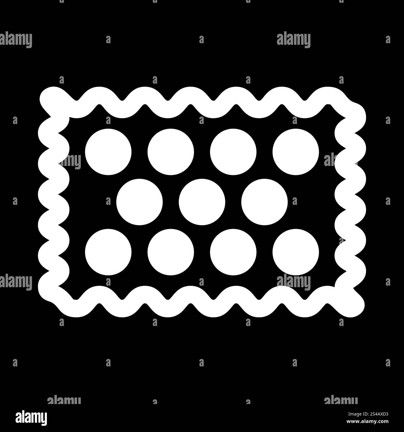 Weißes Symbol für Cookie. Cookie es ist ein weißes Symbol. Stock Vektor