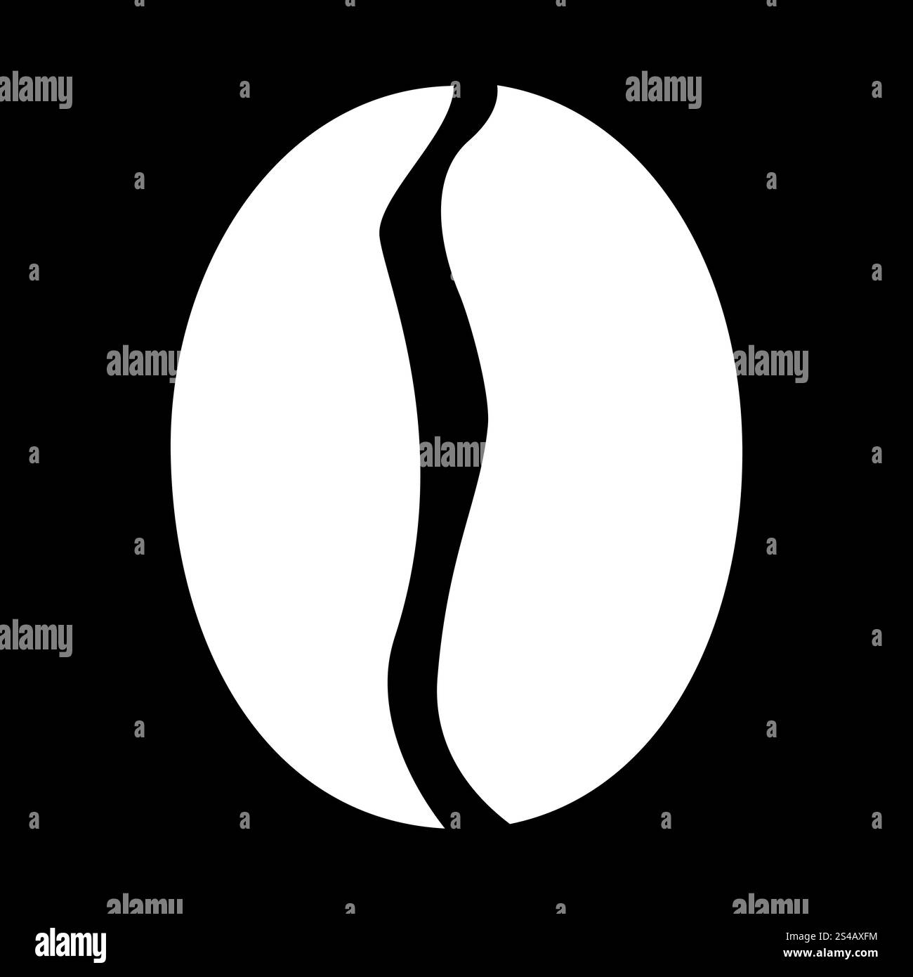 Symbol für Kaffeebohnen .. Kaffeebohne Symbol . Stock Vektor