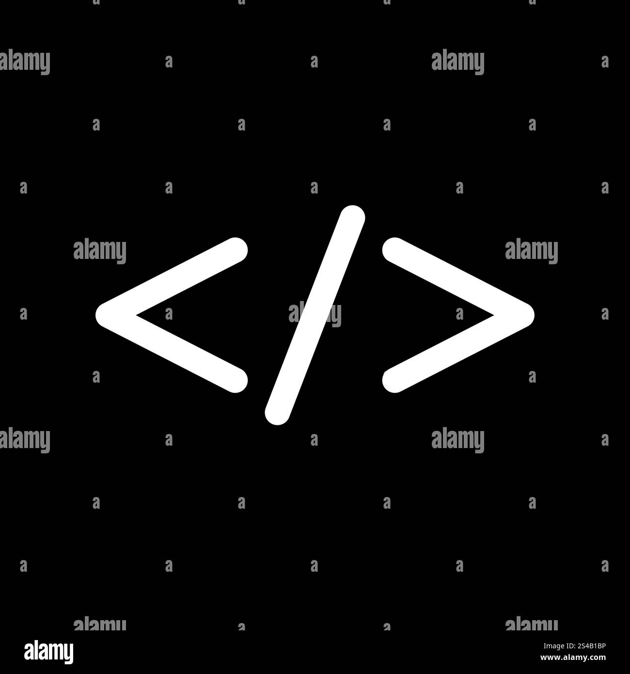 Symbolcode weißes Symbol .. Symbolcode es ist ein weißes Symbol . Stock Vektor