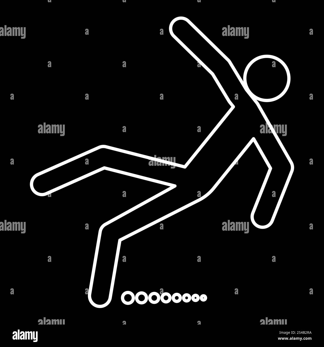 Symbol „man Slip Fall“. Stock Vektor