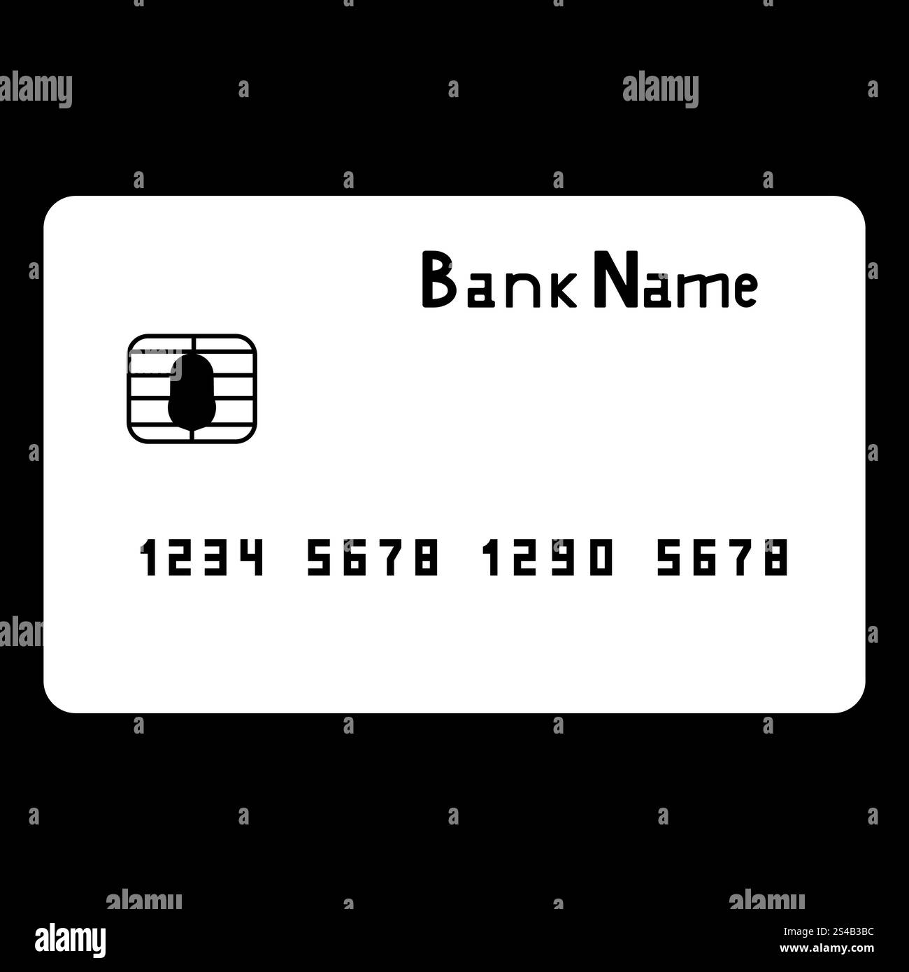 Kartensymbol Bank zitieren .. Bankkartensymbol . Stock Vektor