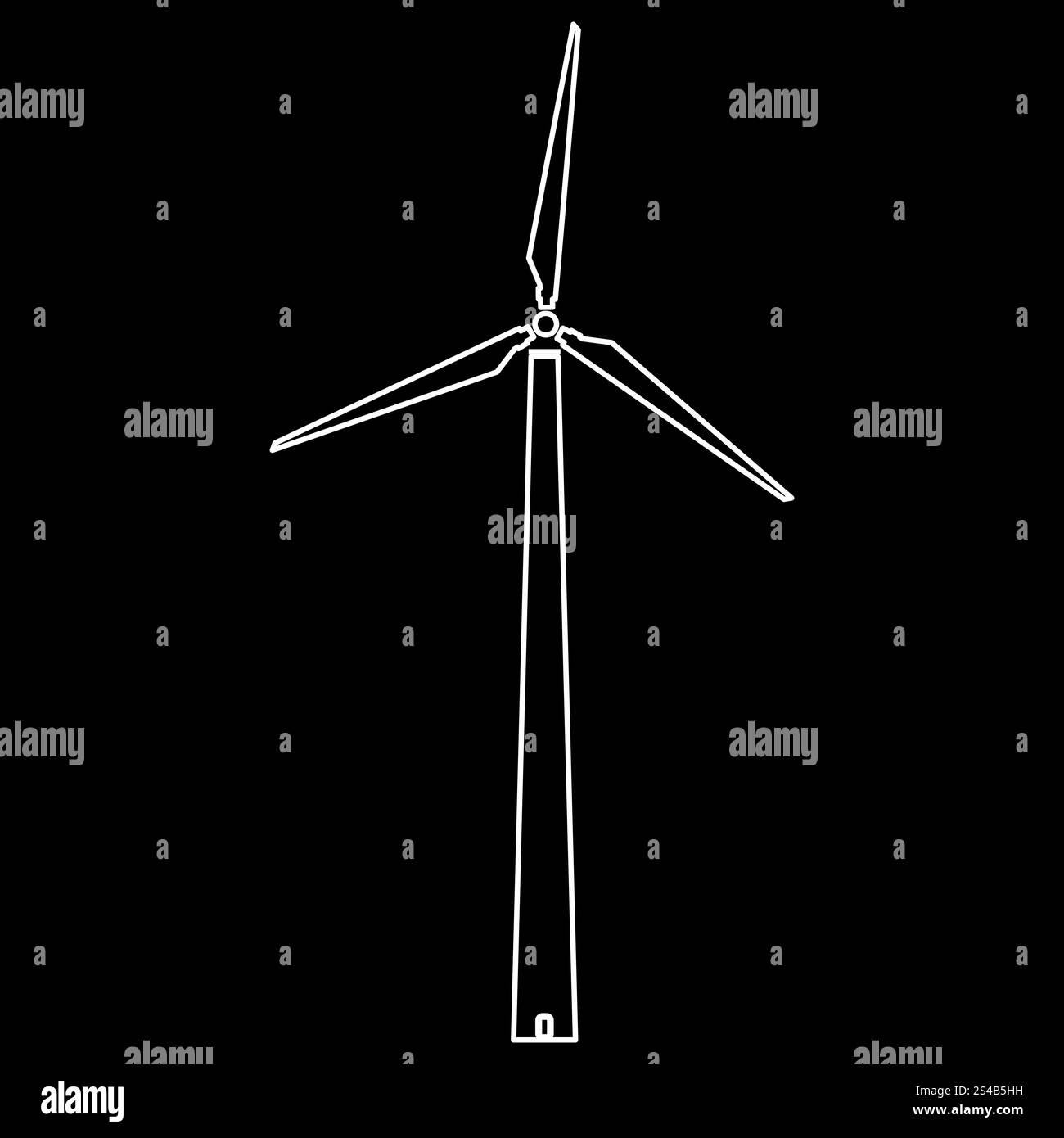 Wind-Turbine-Symbol. Stock Vektor
