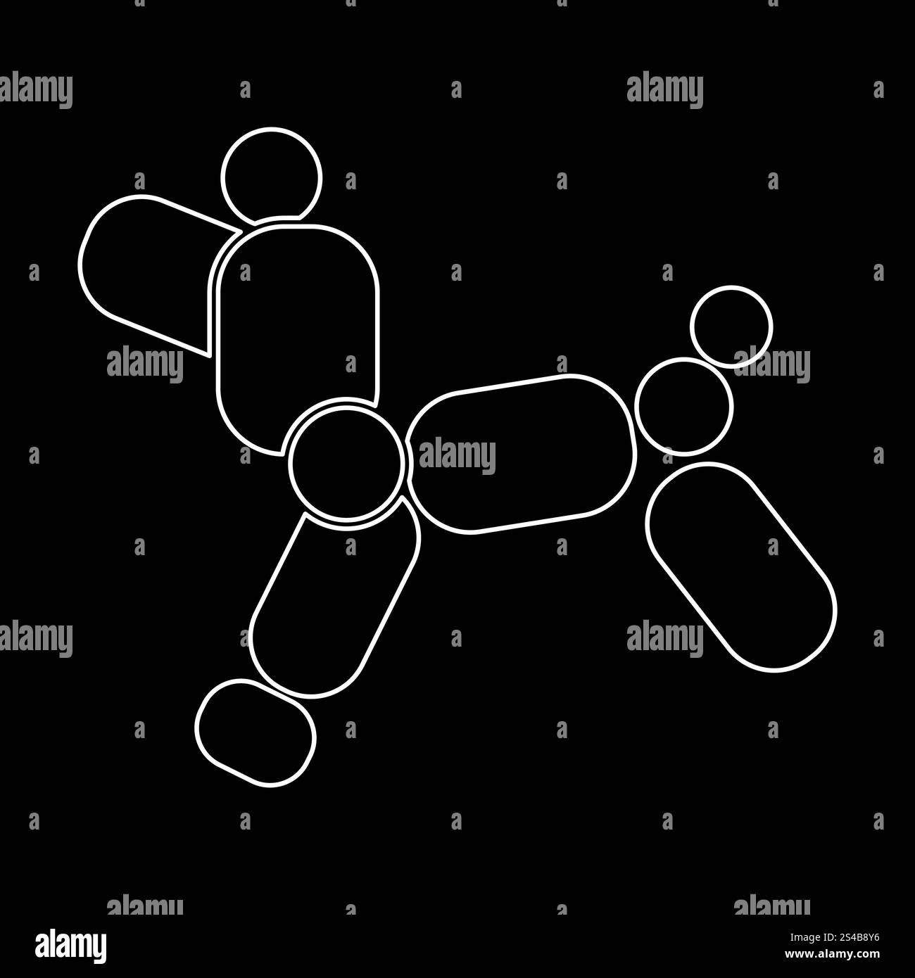 Symbol für Hundeballon . Stock Vektor