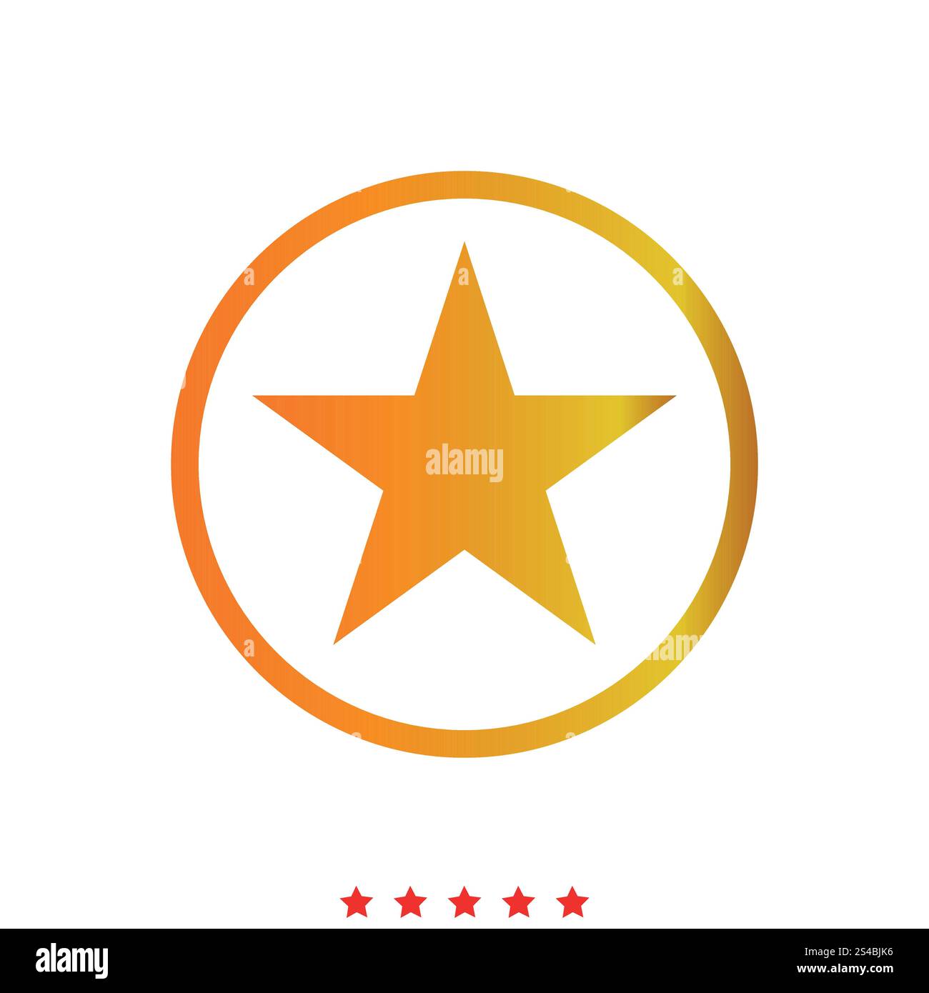Stern im Kreis Symbol .. Stern im Kreis Symbol . Stock Vektor