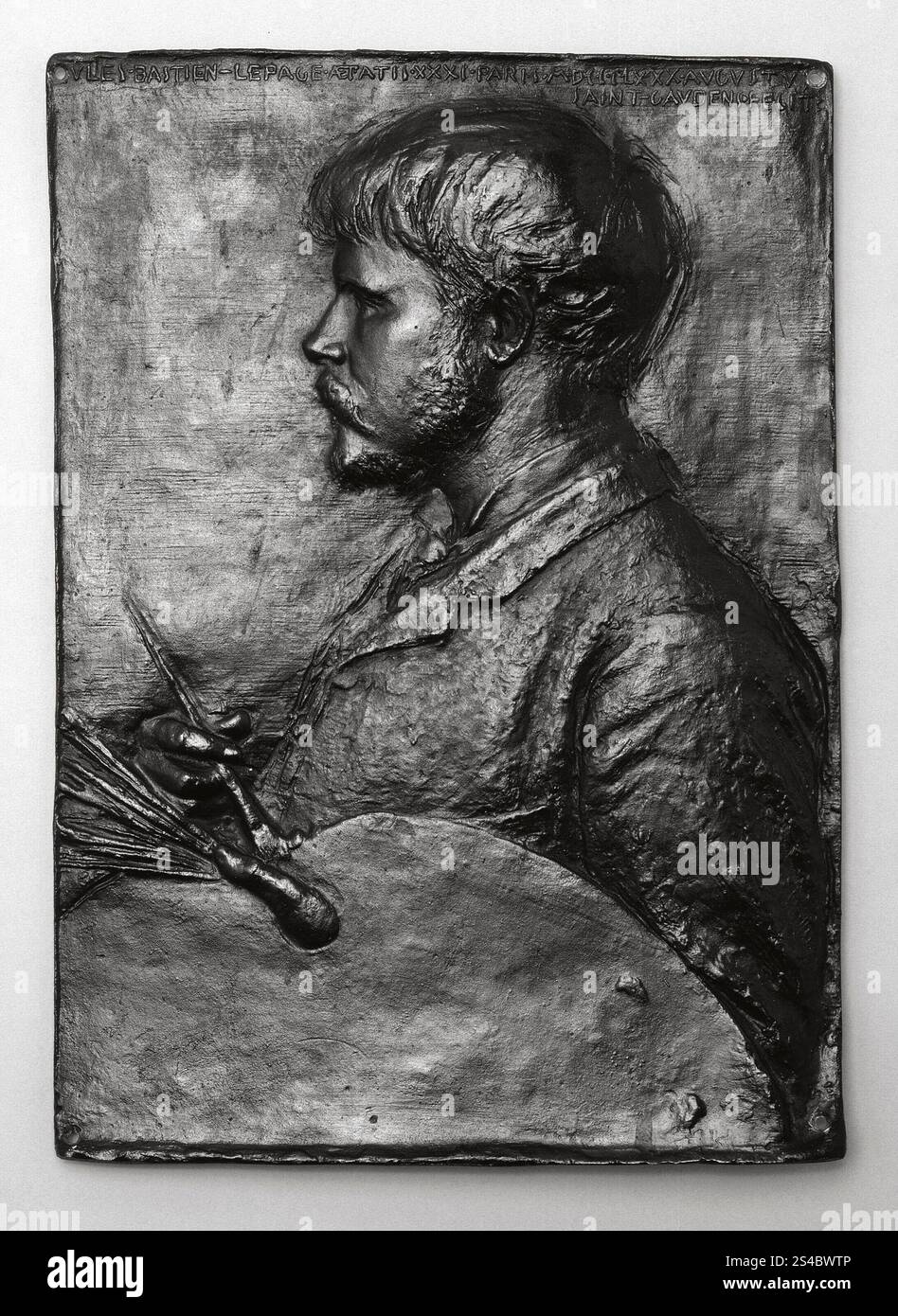 Jules Bastien-Lepage von Augustus Saint-Gaudens (Bildhauer) Stockfoto