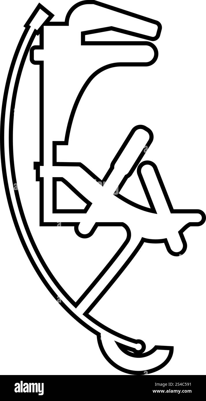 Skyrunner Jumper für hoch springen, springen Stiefel Symbol Farbe schwarz Vector Illustration Flat Style simple Image Stock Vektor