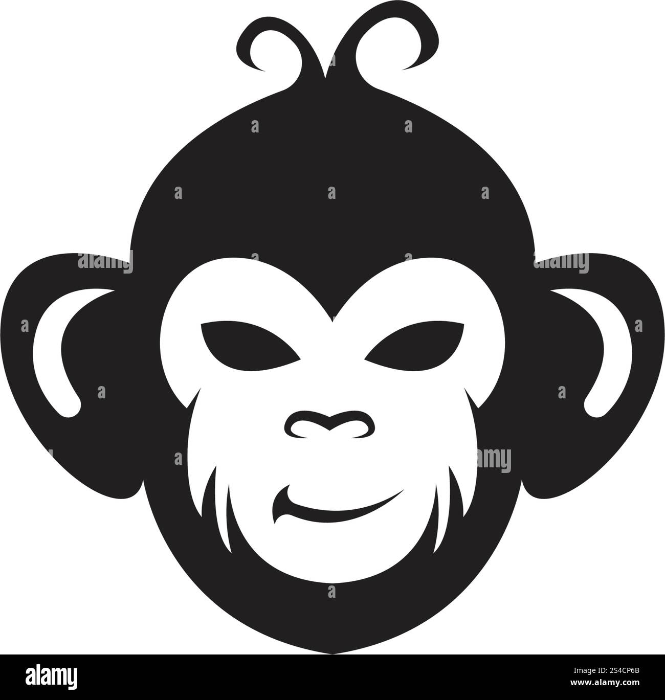 Affensymbol Logo und Symbol Stock Vektor