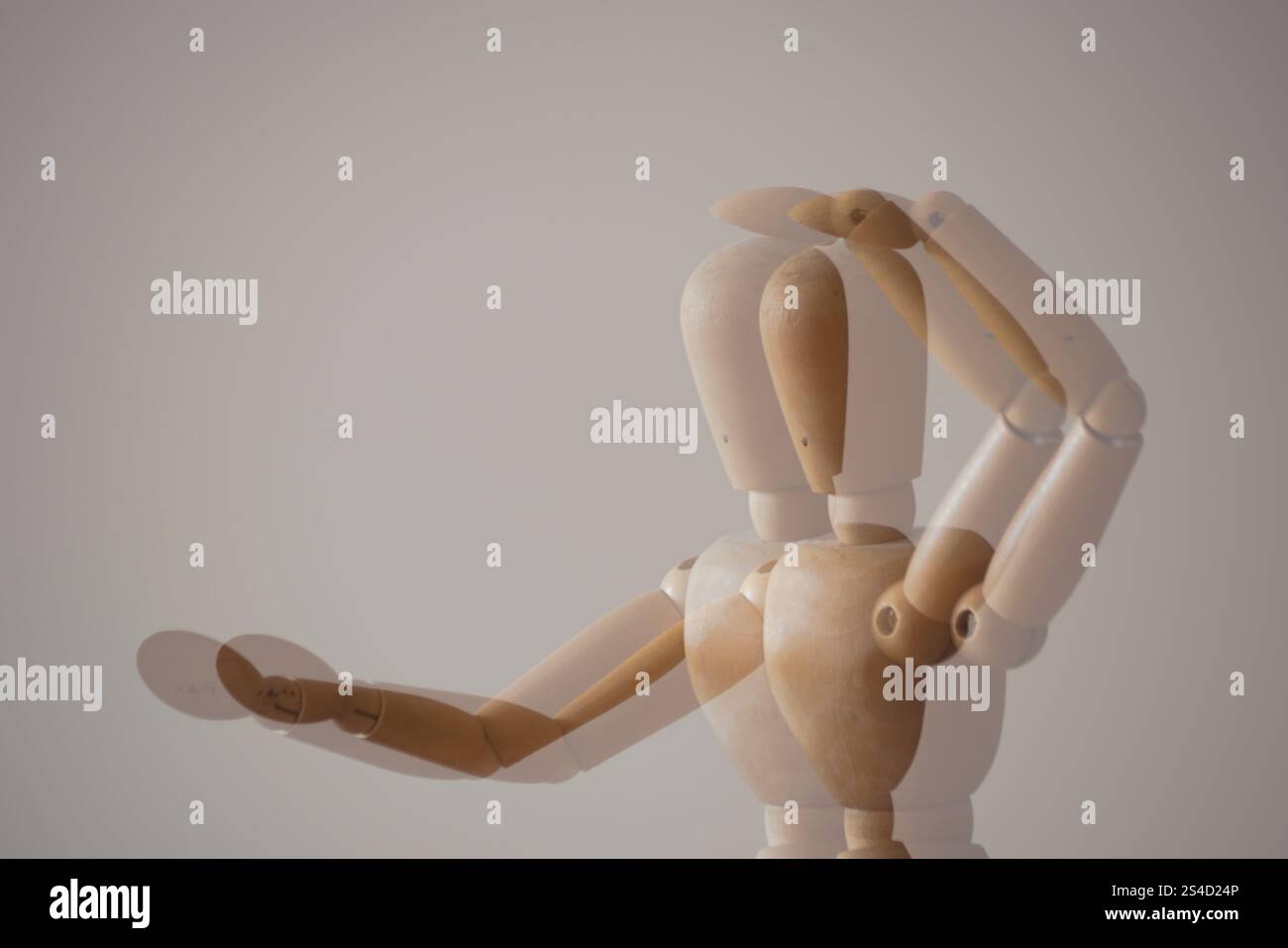 Beispiel für das Sehen mit Astigmatismus, einem Brechungsfehler, der verzerrtes oder verschwommenes Sehen oder Doppelfokussierung in beliebiger Entfernung verursacht. Stockfoto