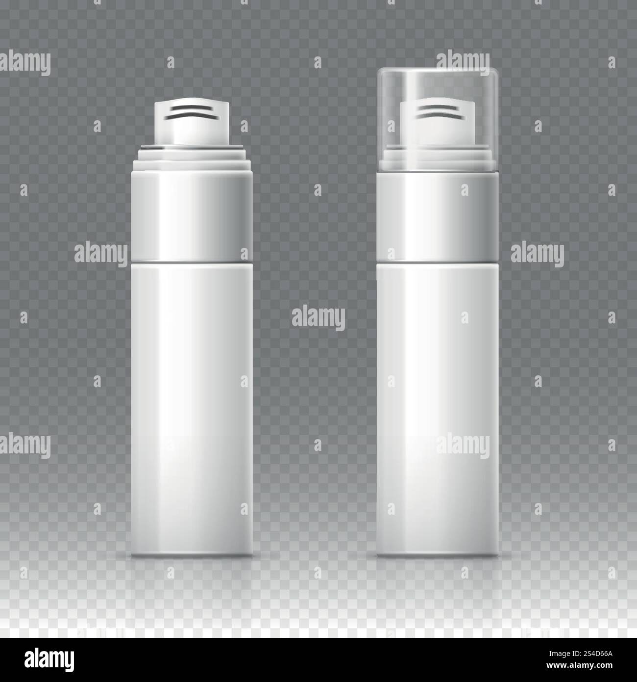 Rasierschaum Kosmetik Flasche Sprühdose Behälter Vektor Illustration. Spray zum Rasieren, Behälter mit Gel zum Rasieren. Rasierschaum Kosmetik Flasche Sprühdose Behälter Vektor Illustration Stock Vektor