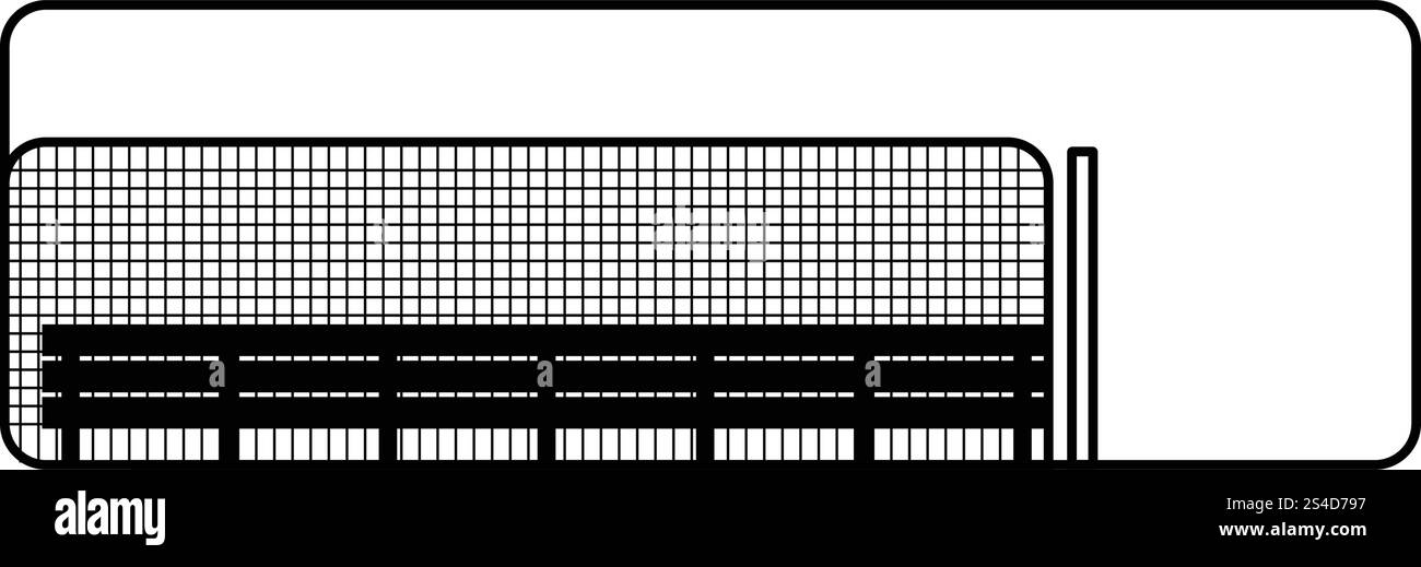 Baseball Reserve Bank Symbol. Thin Line Design. Vector Illustration. Stock Vektor
