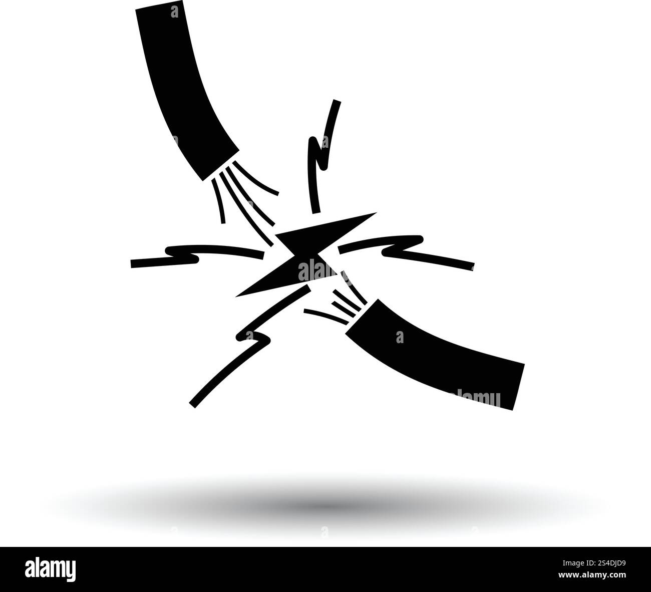 Symbol des Drahtes. Weißen Hintergrund mit Schatten Design. Vektor-Illustration. Stock Vektor Symbol des Drahtes. Weißen Hintergrund mit Schatten Design. Vektor-Illustration. Stock Vektor