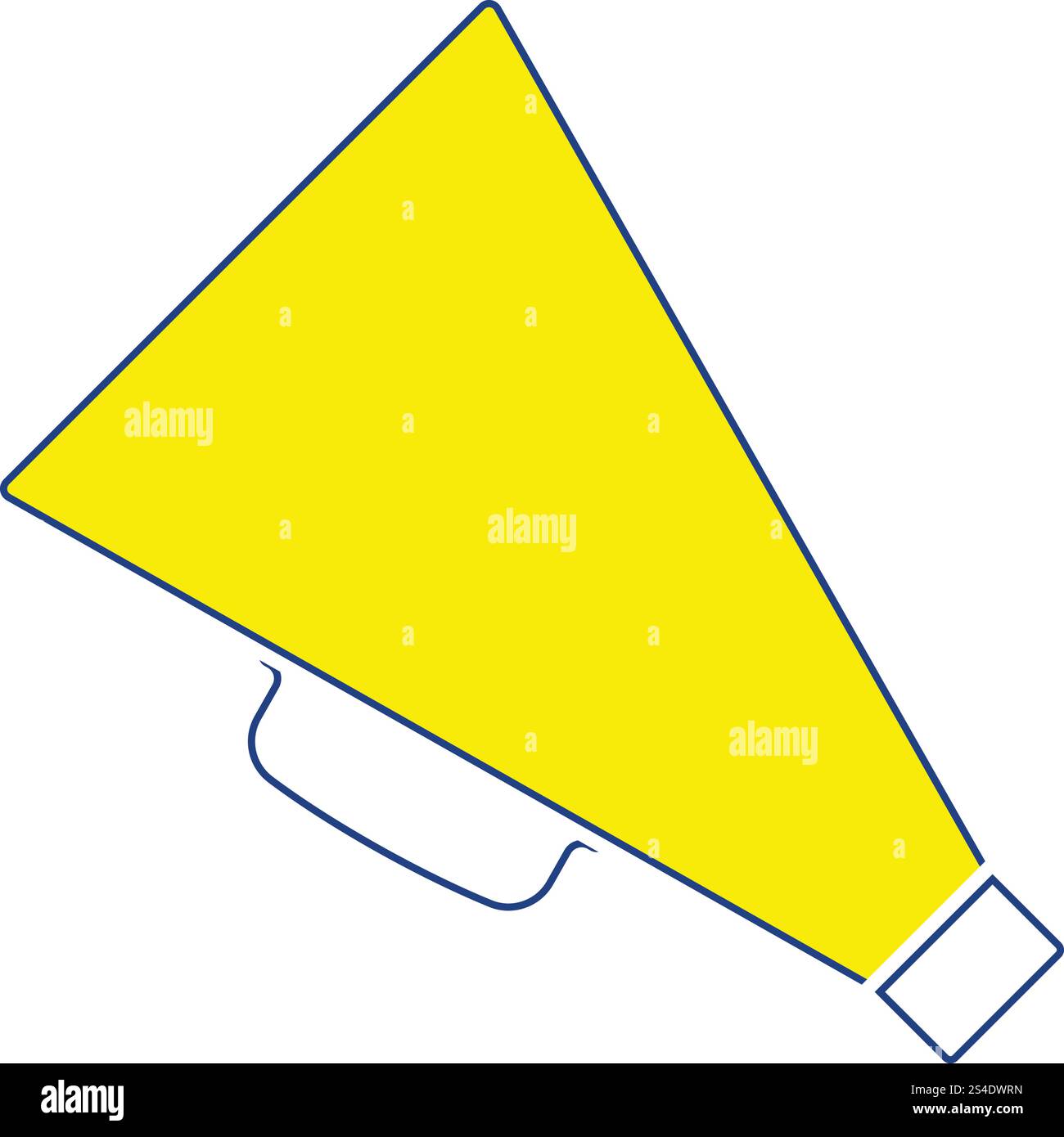 Direktor Megafon-symbol. Thin Line Design. Vector Illustration. Stock Vektor