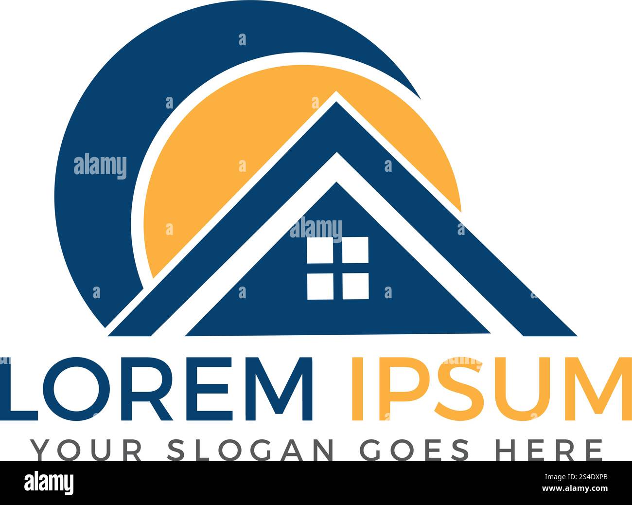 Real Estate Logo. Logo für Immobilien und Bauwesen. Stock Vektor