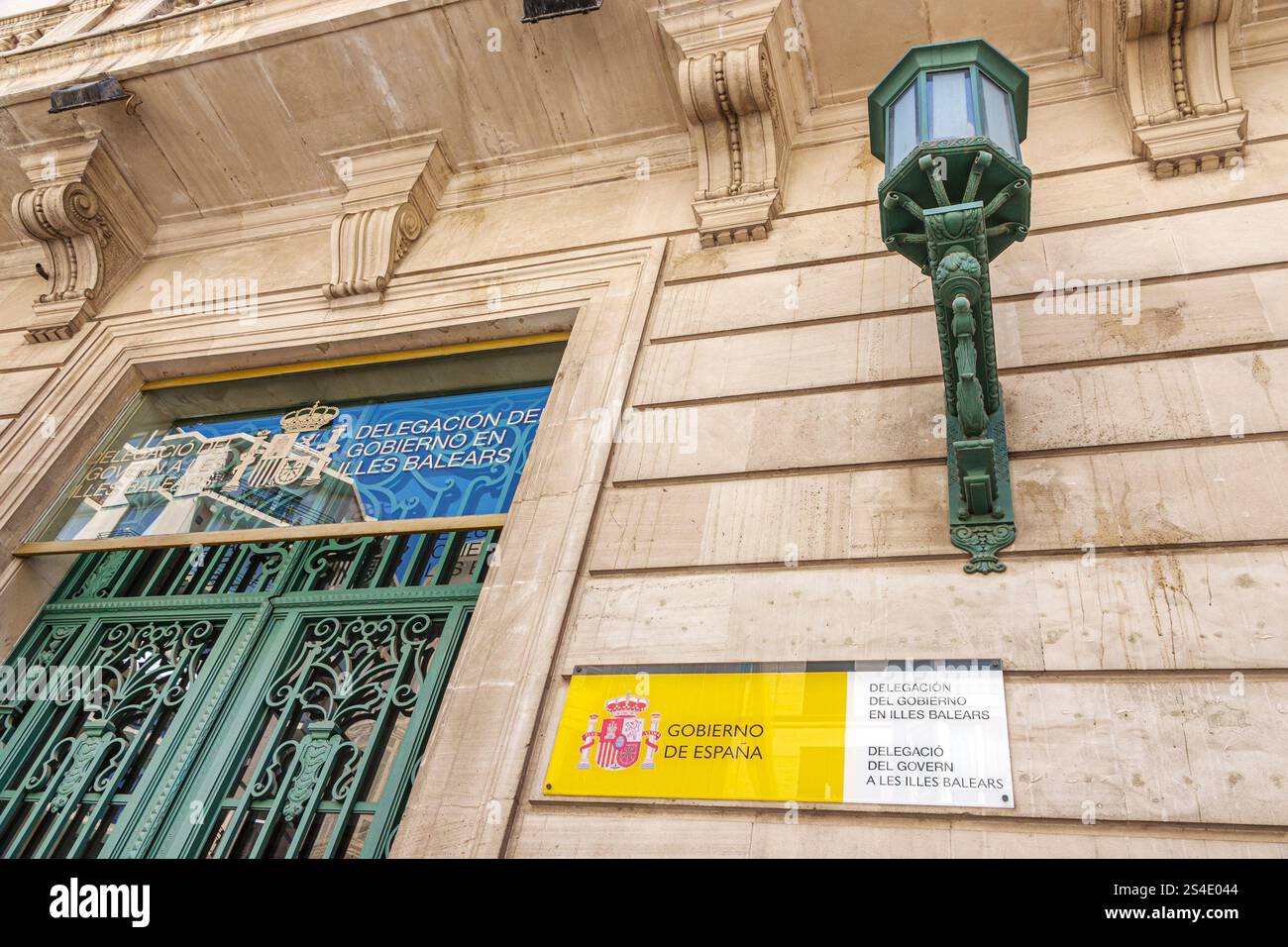 Palma de Mallorca Balearen Spanien, Carrer Constitucio, Delegacion del Gobierno en Illes Balears, Regierungsgebäude, Verwaltungsbüro, Offizia Stockfoto