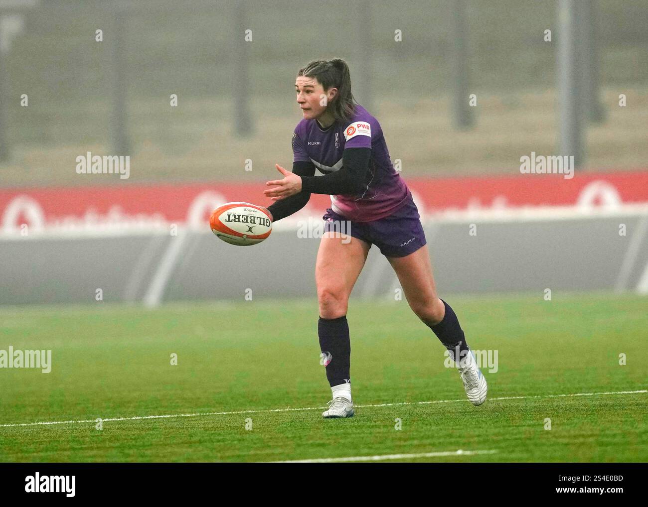 Gloucester, UK, 11 Jan 2025 Helen Nelson von Loughborough Lightning während der Premiership Womens Rugby Gloucester Hartpury V Loughborough Lightning im Kingsholm Stadium Gloucester United Kingdom am 11. Januar 2025 Graham Glendinning / Alamy Live News Stockfoto