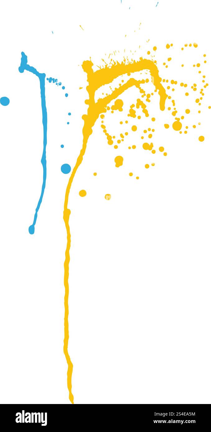 Grunge Muster. Farbe auf Weiß. Vector Illustration. Stock Vektor